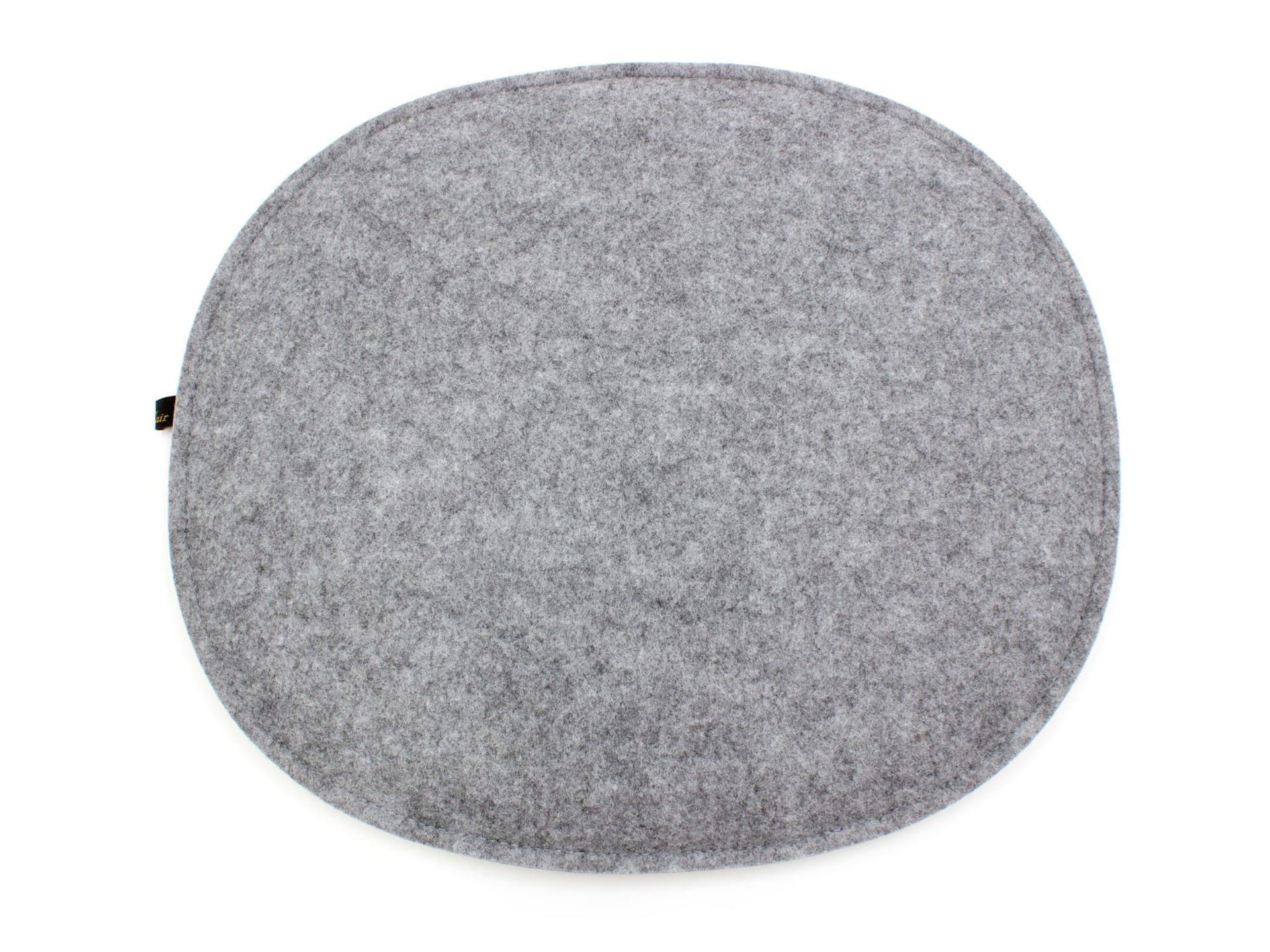 Filz Sitzkissen oval für Eames in dunkelgrau und graumeliert (LX2147)