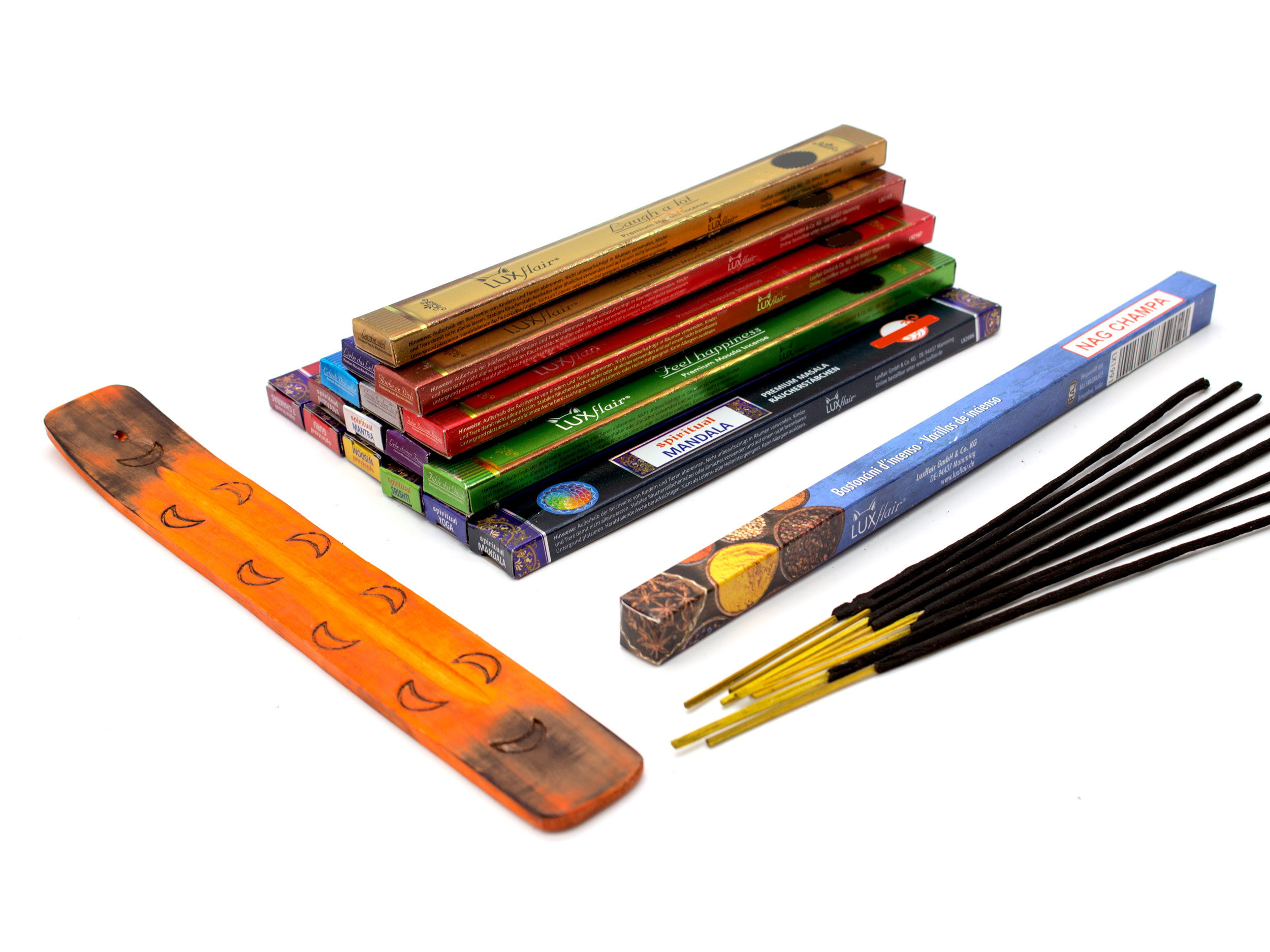 Beginner incense stick set incl. incense stick holder