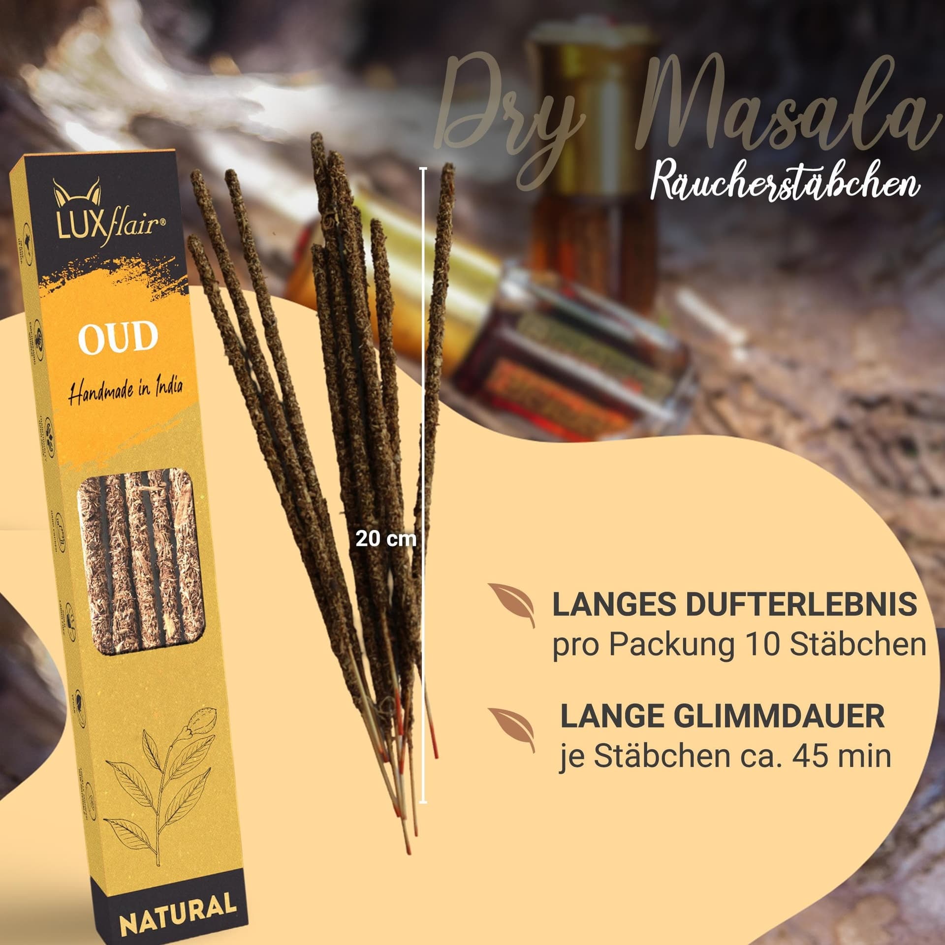 Natural incense sticks Oudh - NATURAL OUD