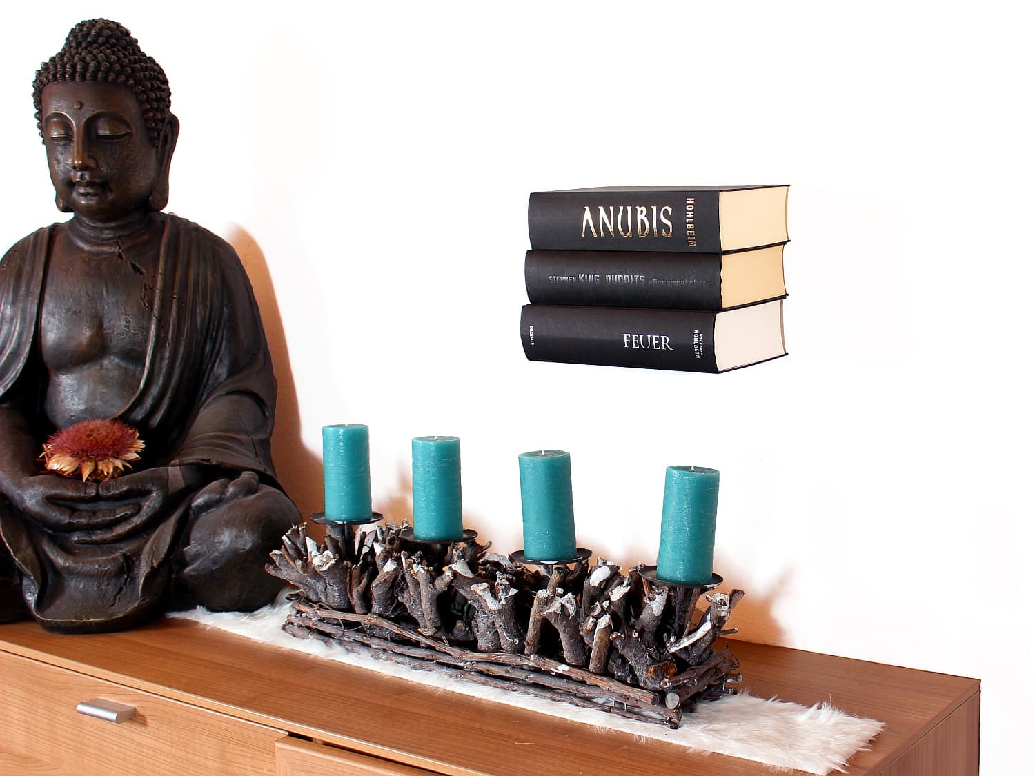 Floating books: invisible shelf Floating books: invisible shelf
