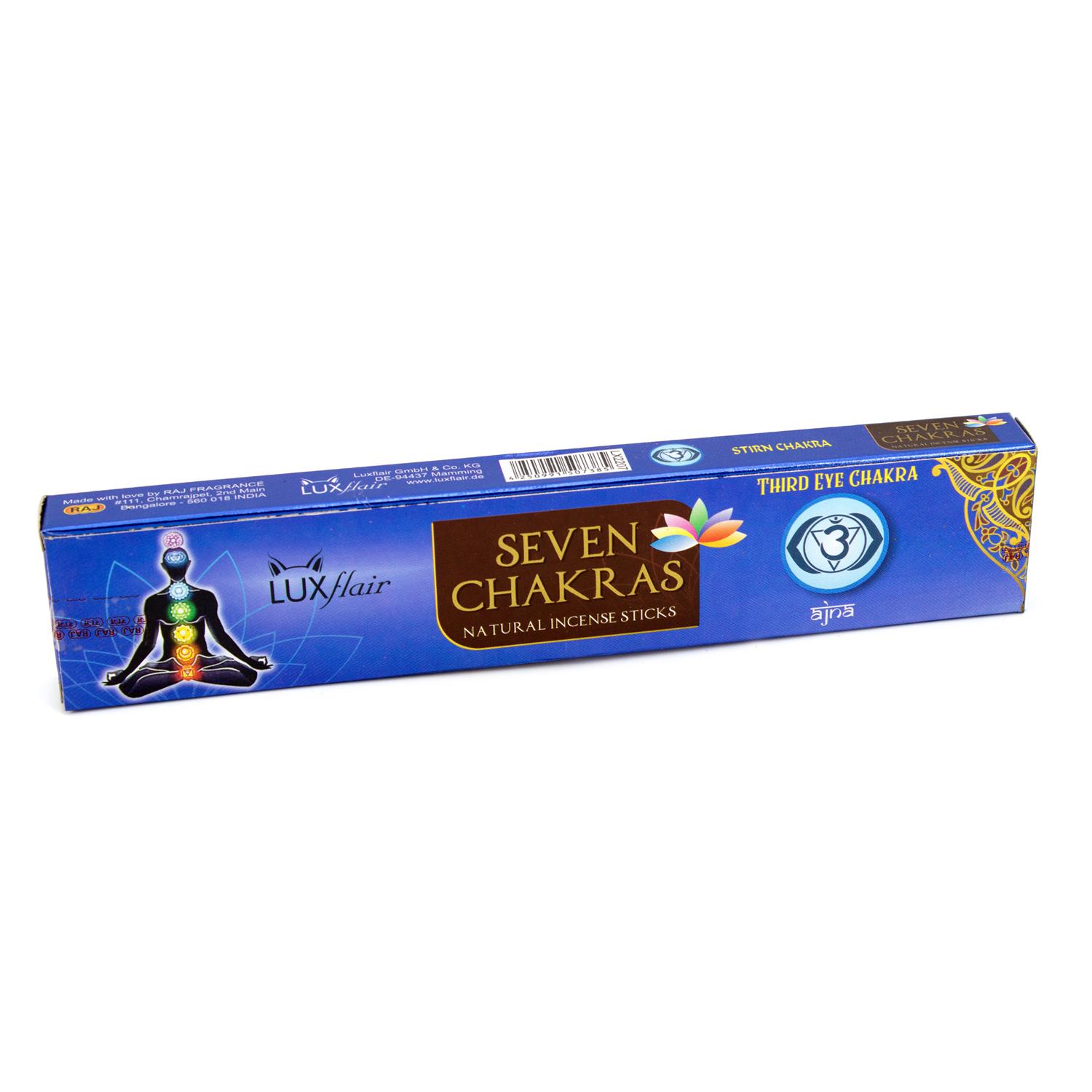 Masala Räucherstäbchen "7 Chakren" Stirn Chakra (LX2207)