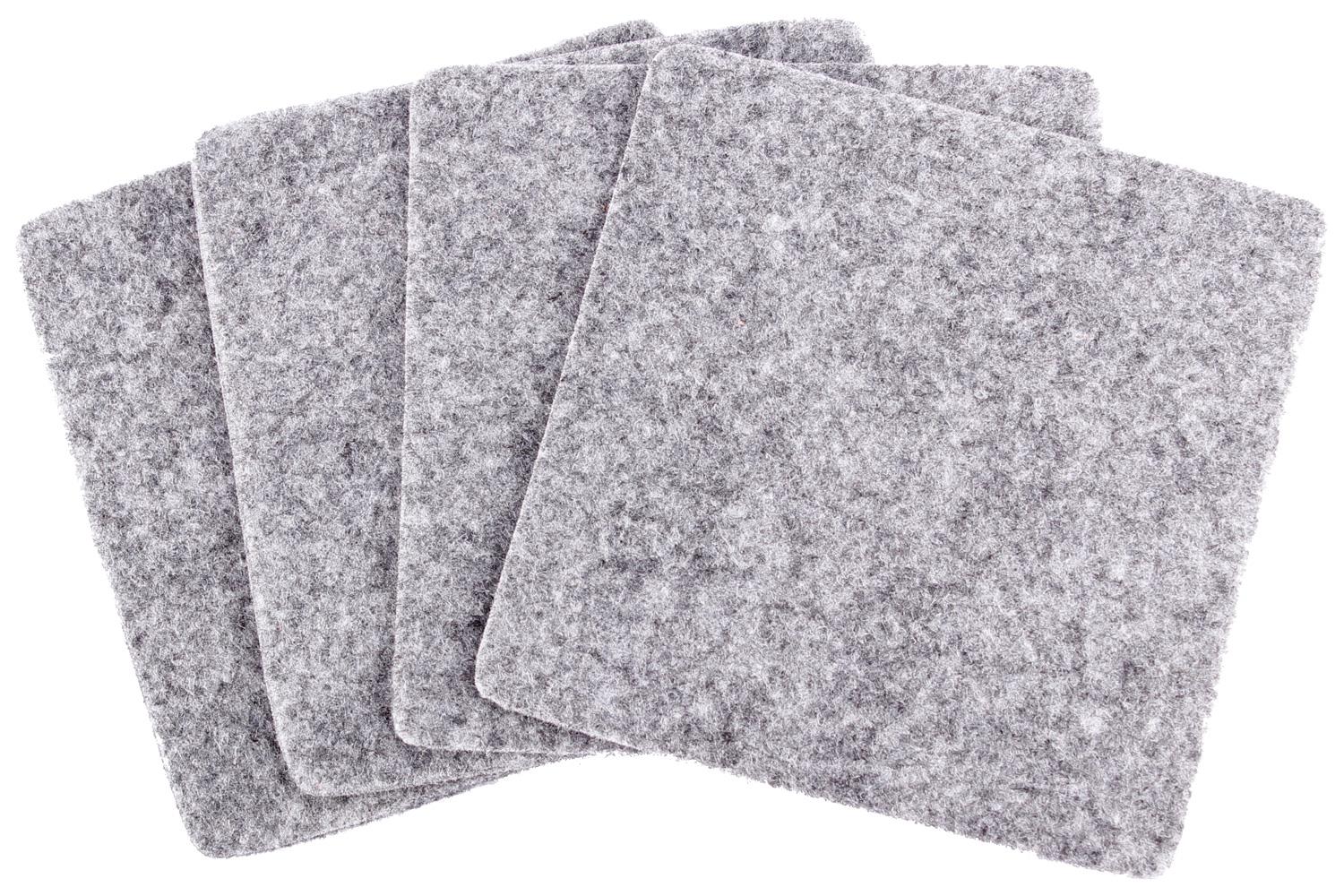 Felt placemat for 4 persons (12 pcs.) in grey mottled Felt placemat for 4 persons (12 pcs.) in grey mottled