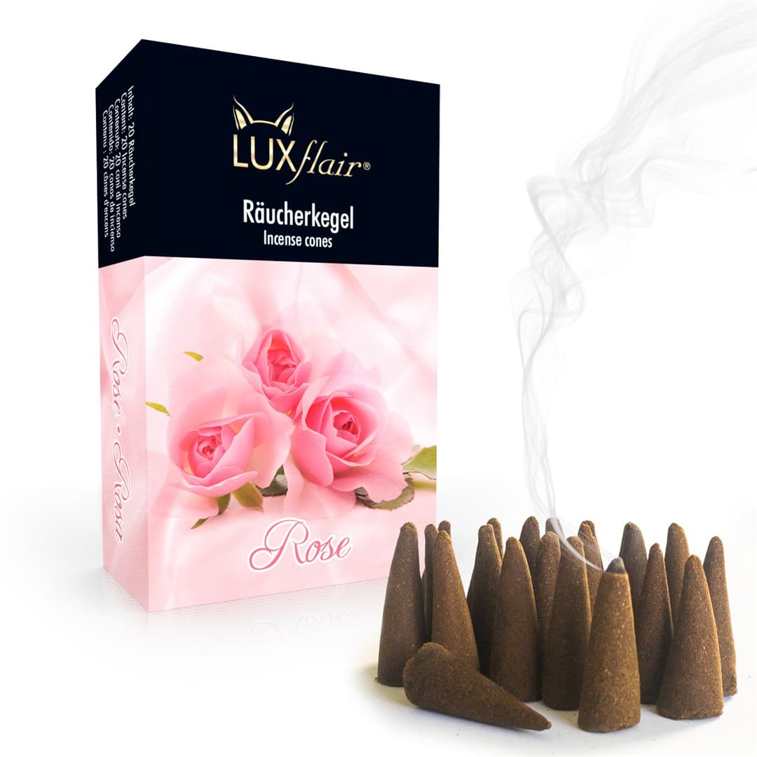 Incense cone rose - 20 pieces