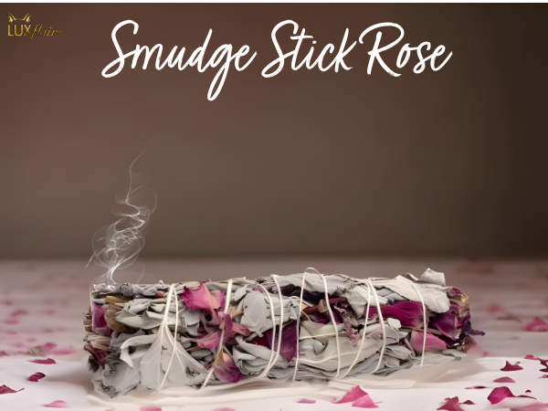 White sage incense bundle - Smudge Stick Rose