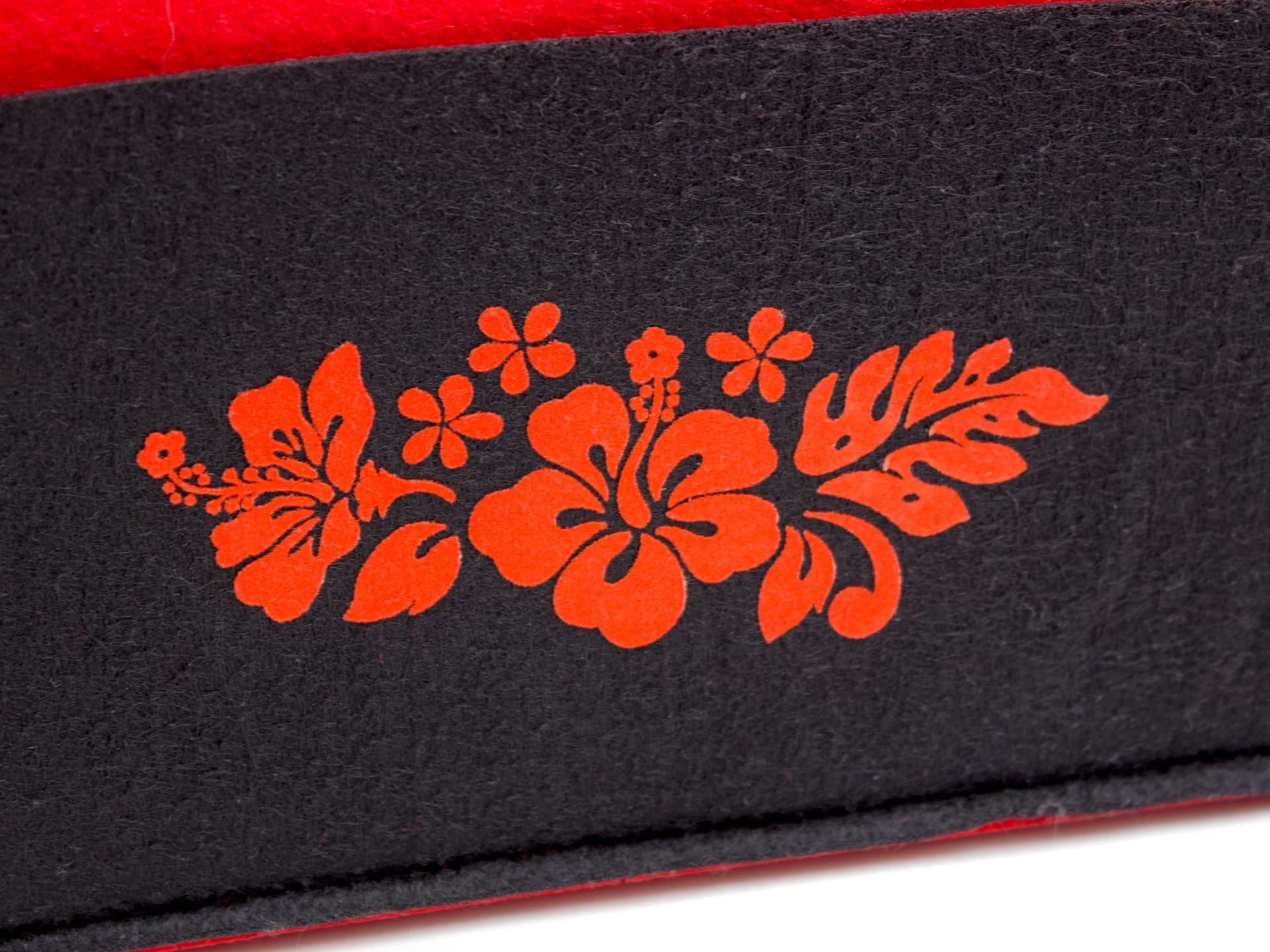 Shopping bag red "Hibiscus Shopping bag red "Hibiscus