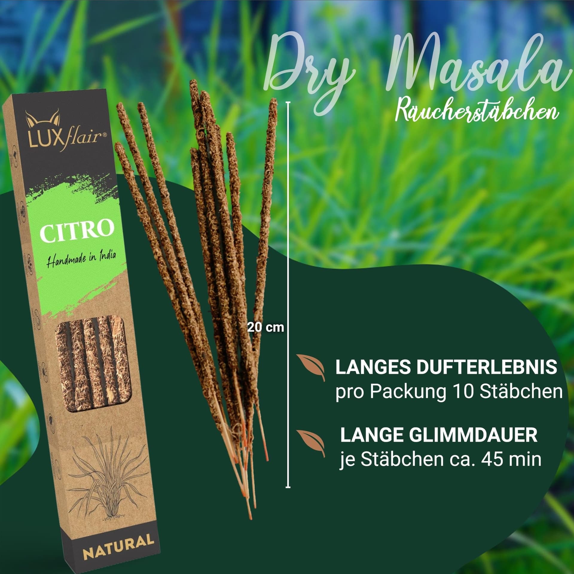 Natural incense sticks Citronella - NATURAL CITRO