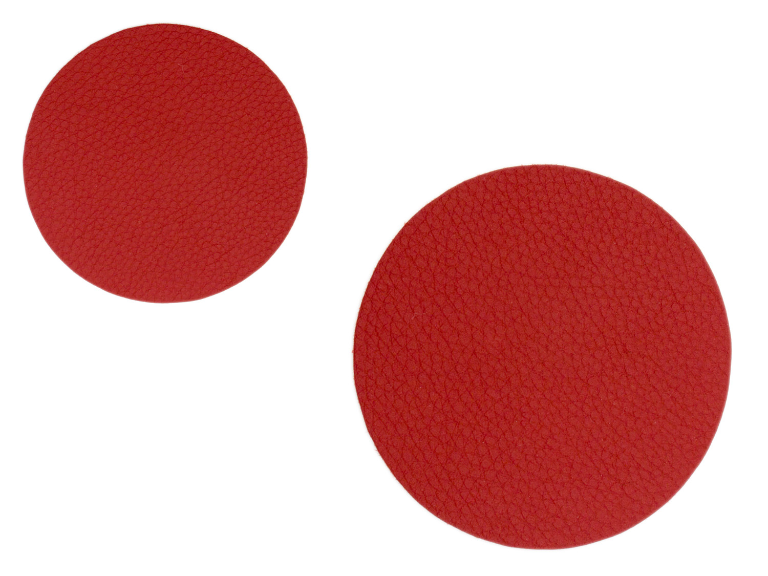 Leder Platzset 8-tlg (koralrot) (LX2173)