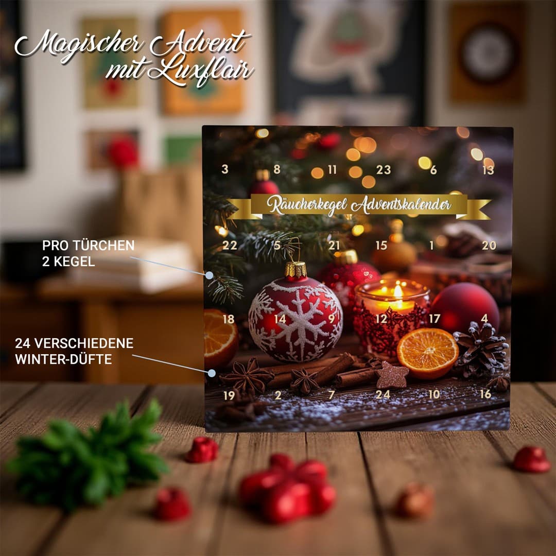 Räucherkegel Adventskalender 2025 - Normal Cones