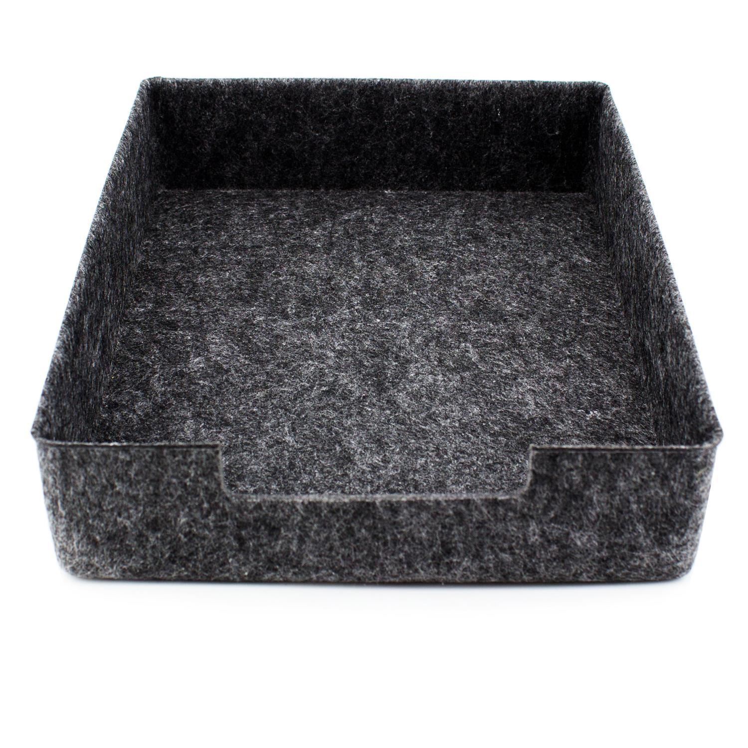 Filz Dokumentenablage dunkelgrau (LX2329)