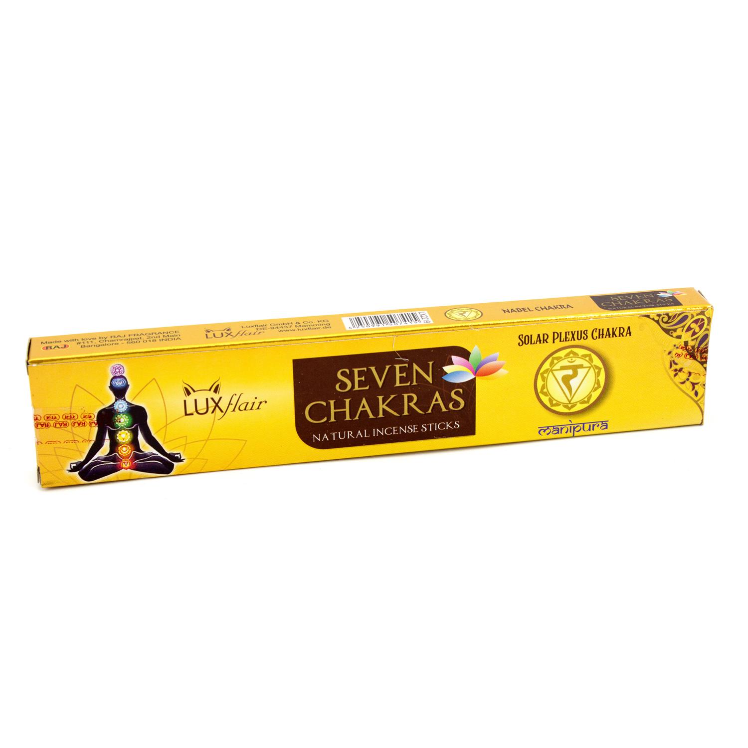 Masala Räucherstäbchen "7 Chakren" Nabel Chakra (LX2219)