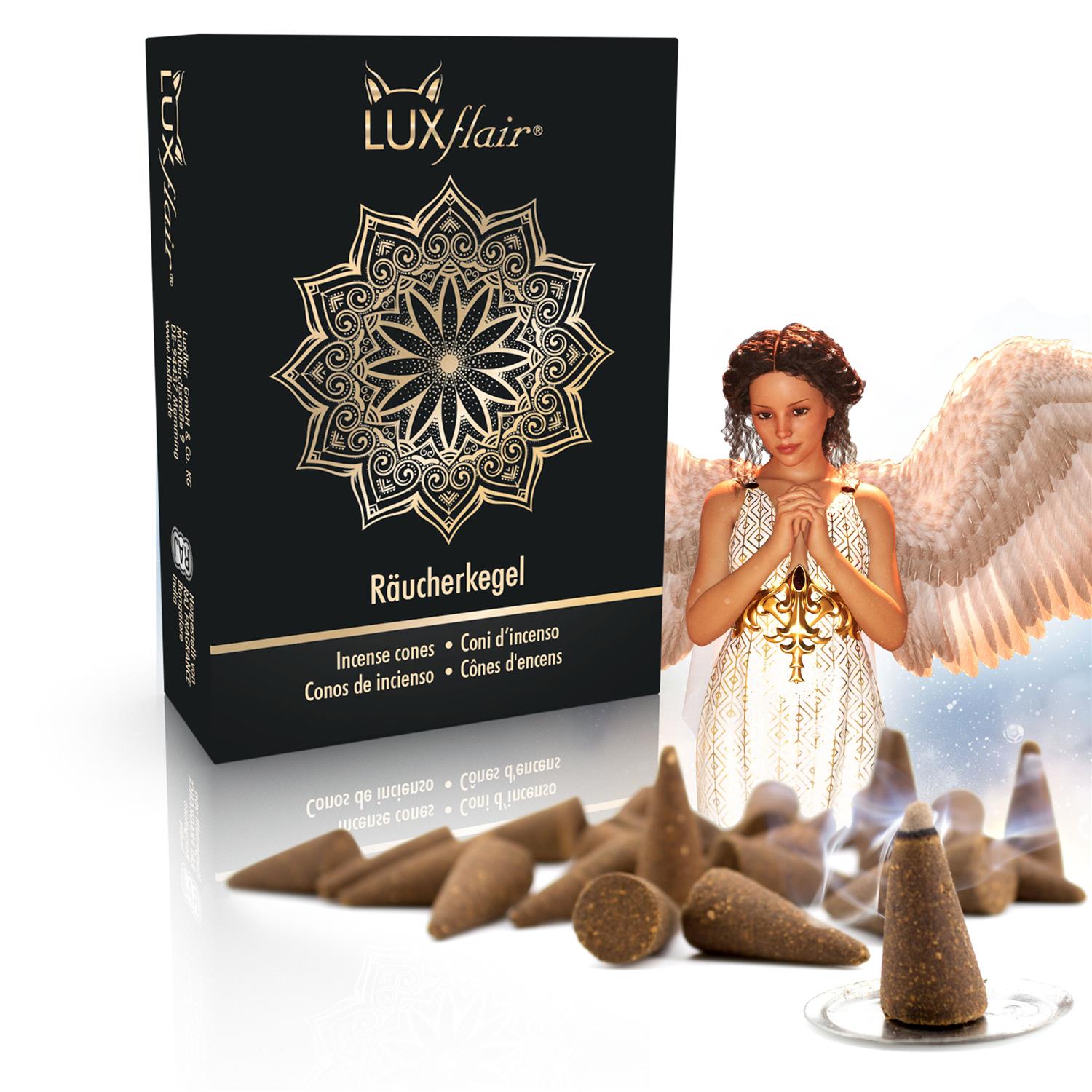 Incense cones 25 pieces - angel wings