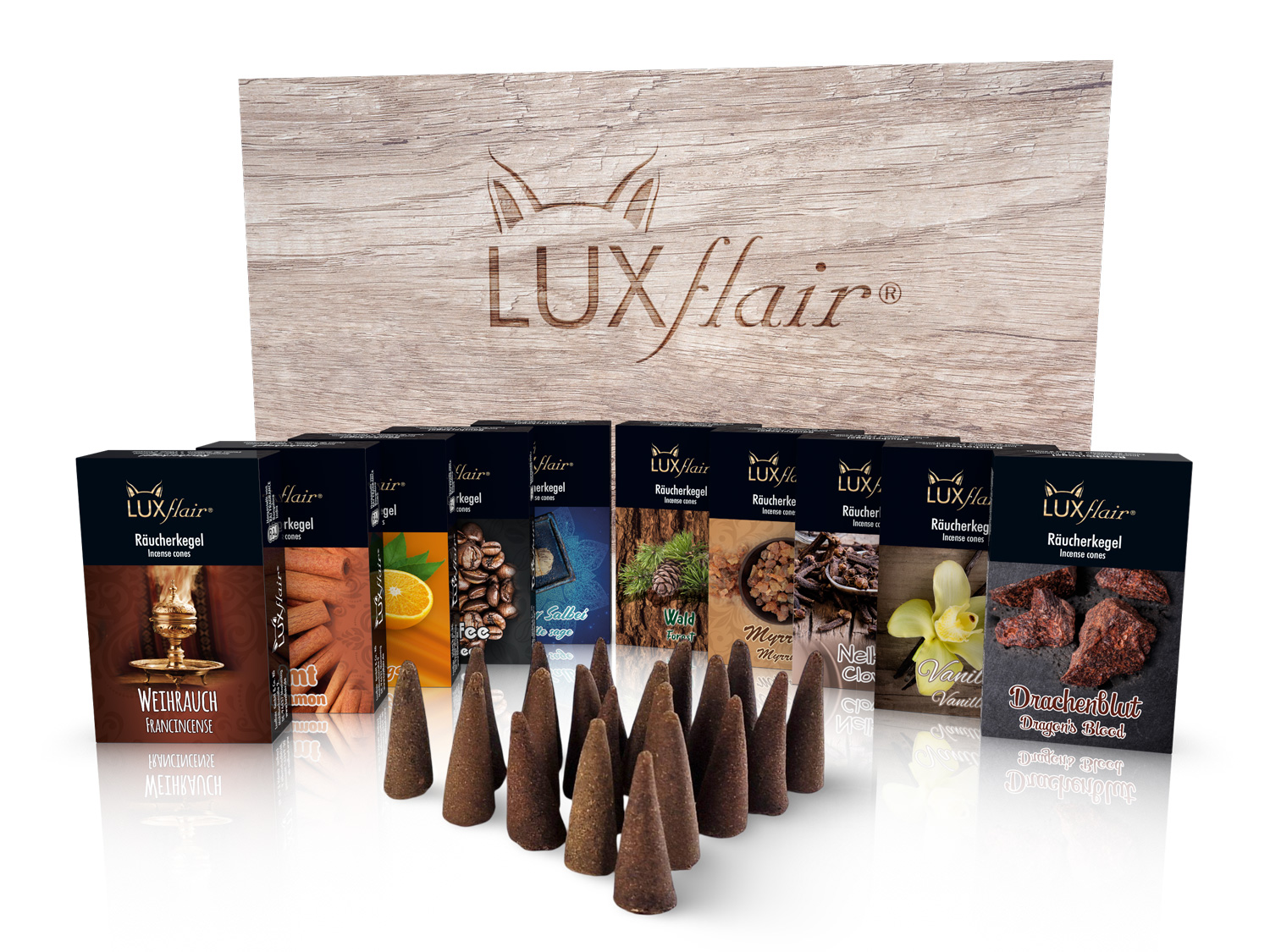 Incense cone set winter - 10 packs Incense cone set winter - 10 packs