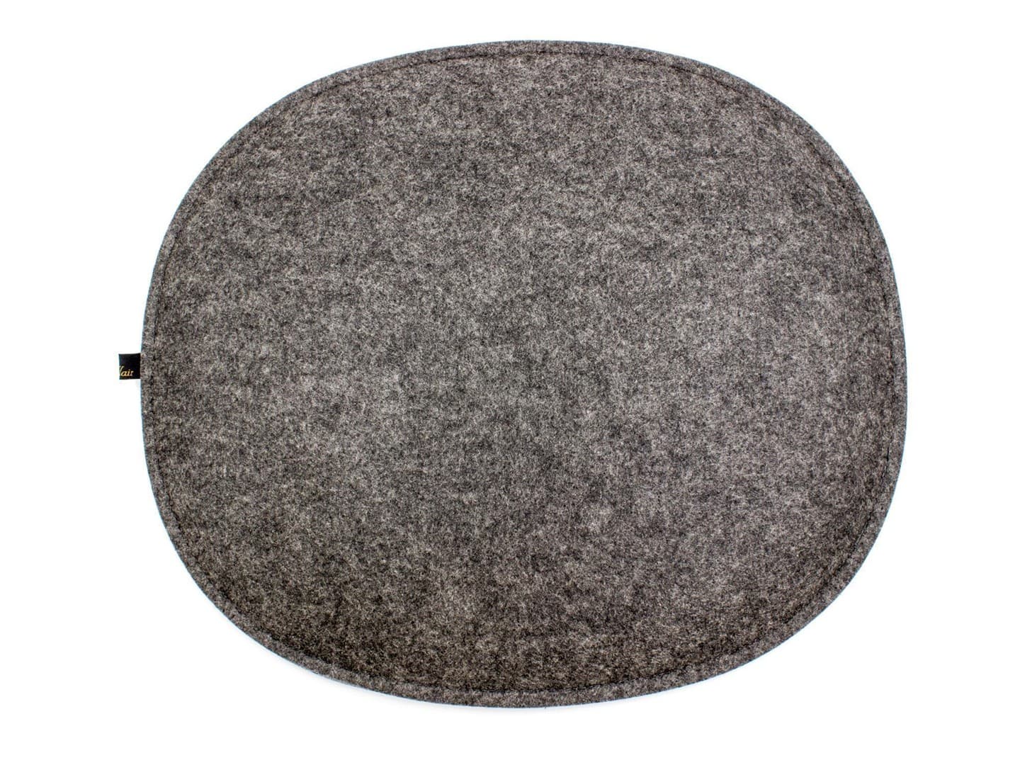 Felt seat cushion oval for Eames in dark gray and gray