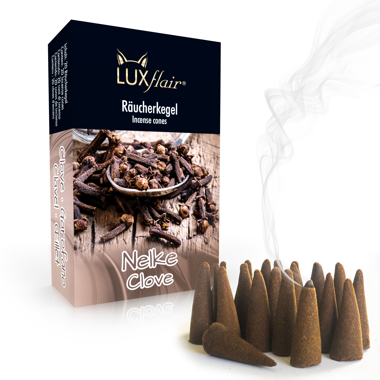 Räucherkegel Clove - 20 pieces