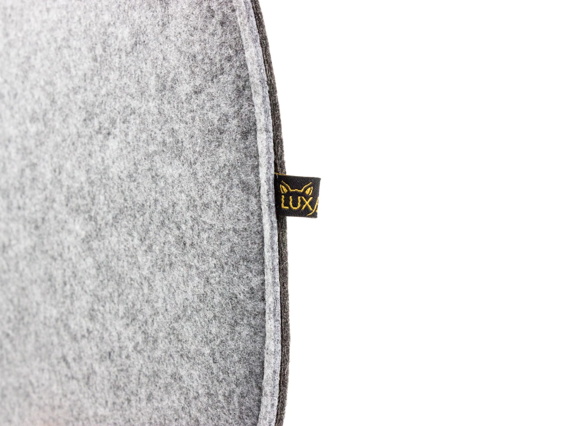 Felt seat cushion oval for Eames in dark gray and gray