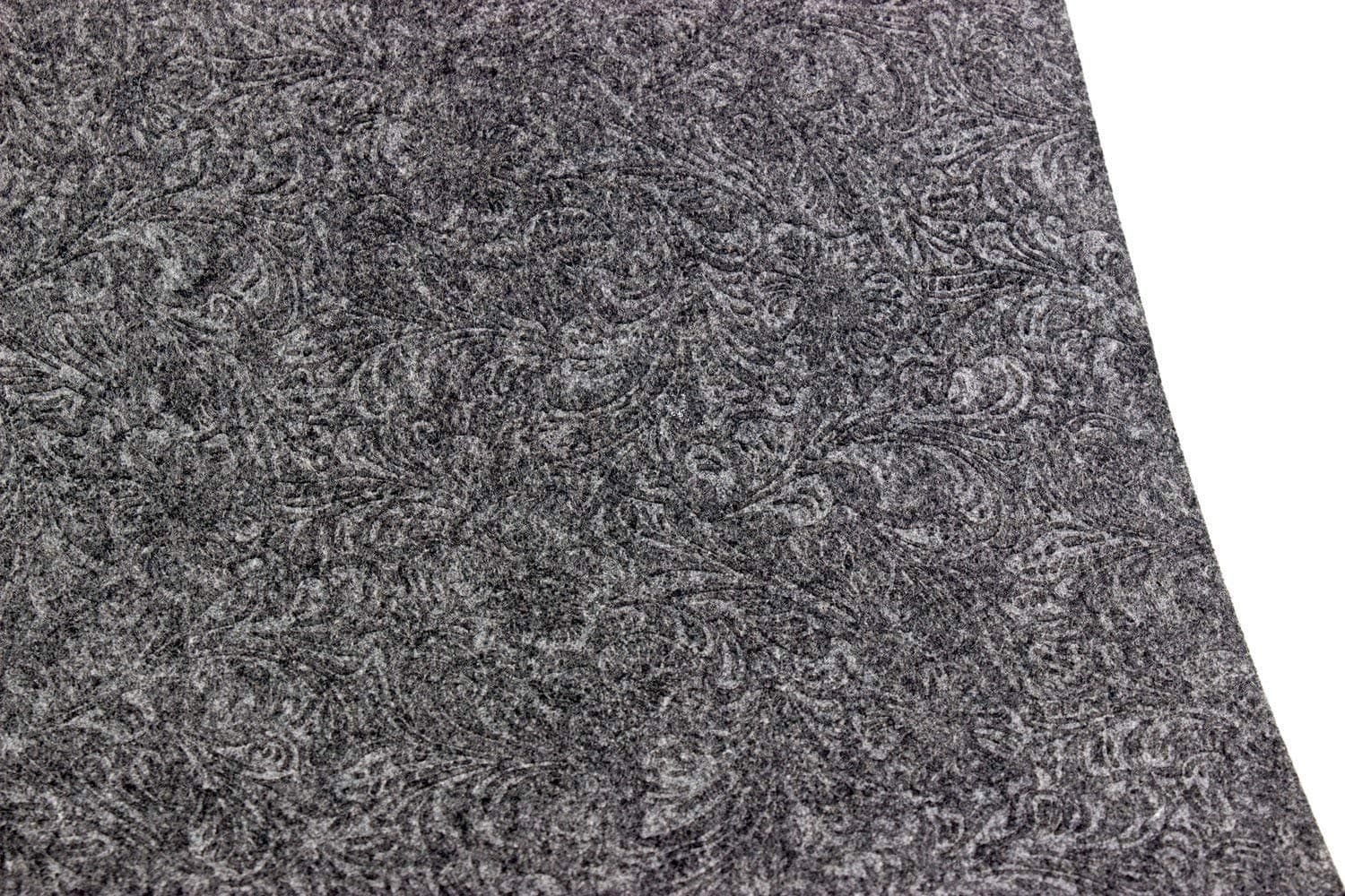 Felt table runner dark grey (embossed)