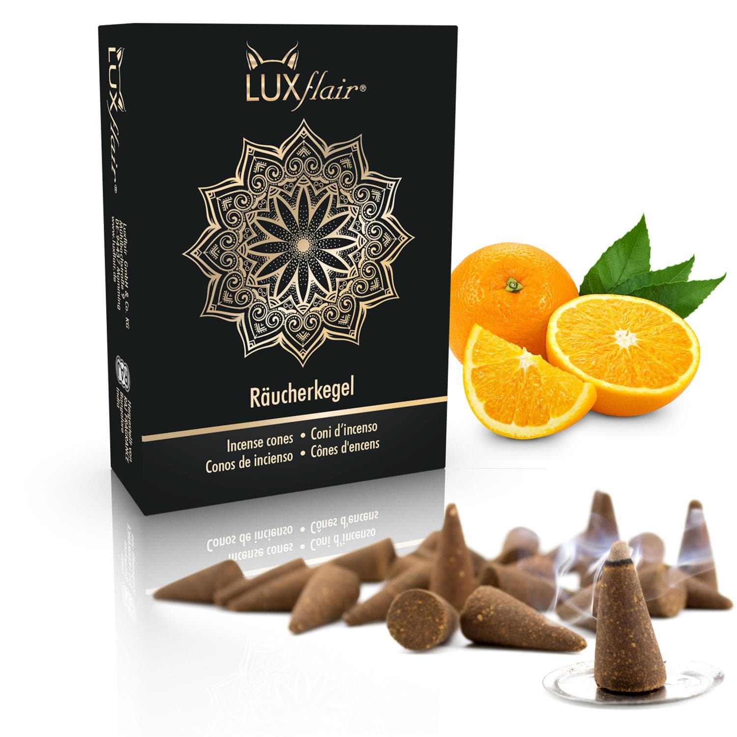 Incense cones 25 pieces - Orange