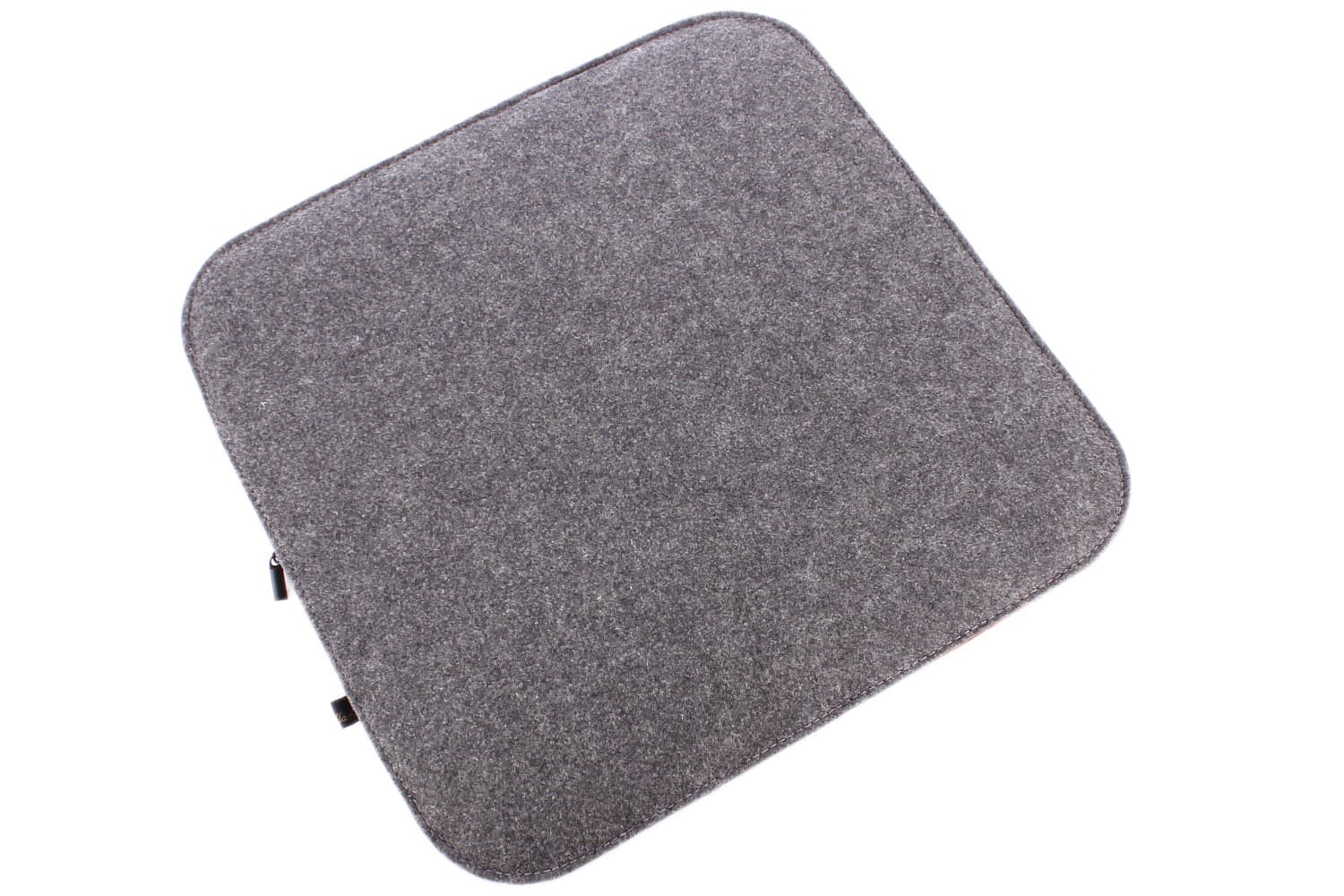 Felt seat cushion 2 coloured to turn in orange and dark grey