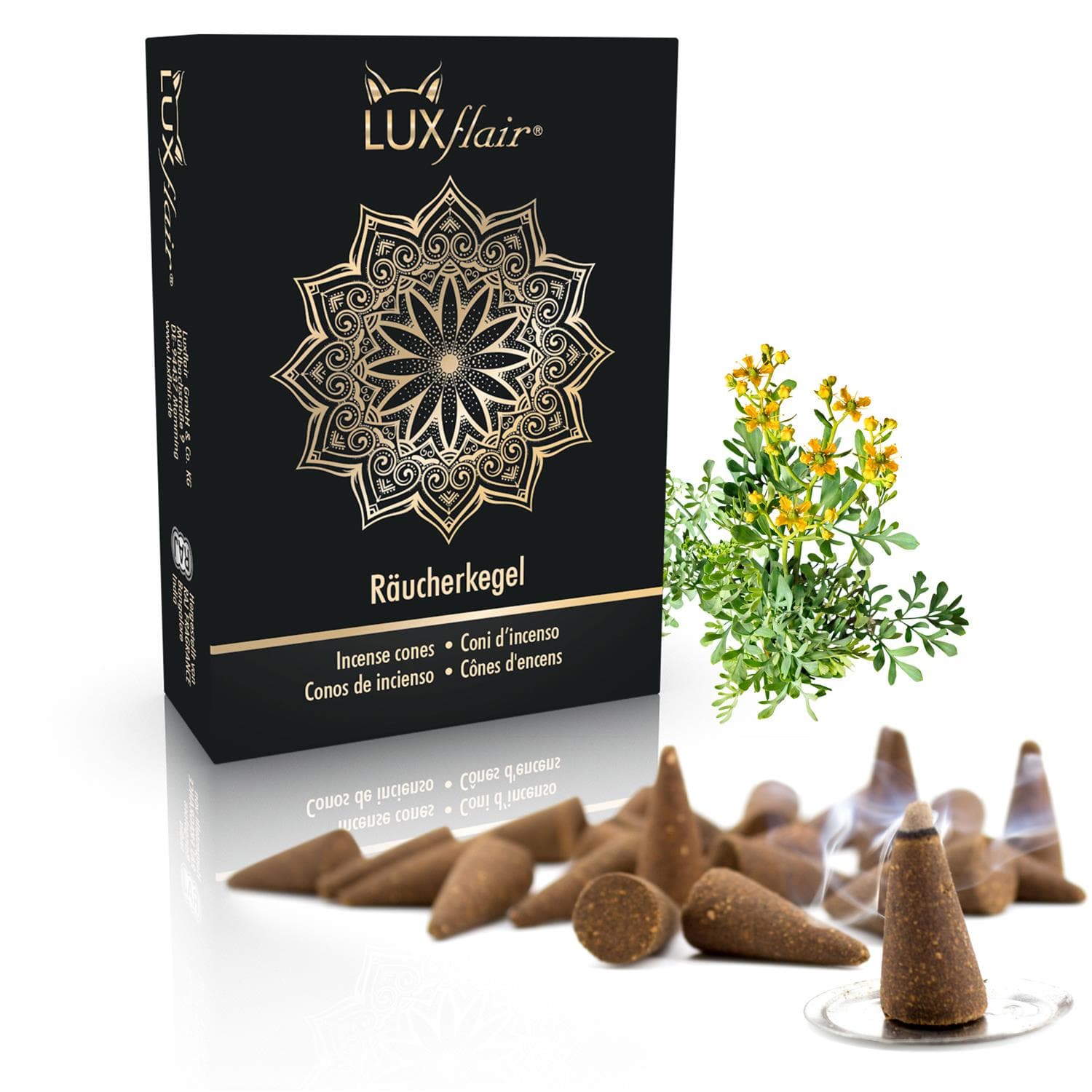 Incense cones 25 pieces - rue