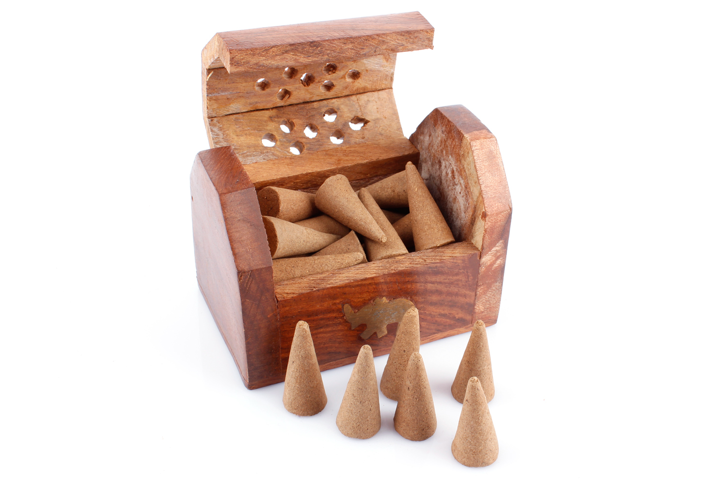 Sheesham wood incense cone box Sheesham wood incense cone box