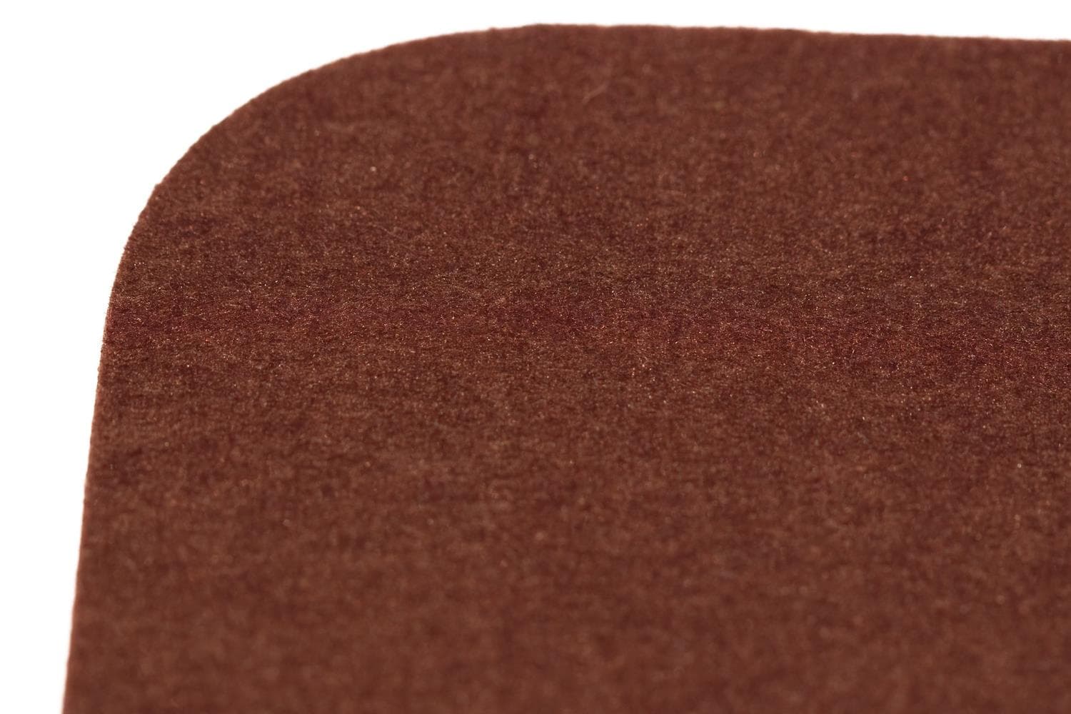 Felt flower pot coaster in earth brown