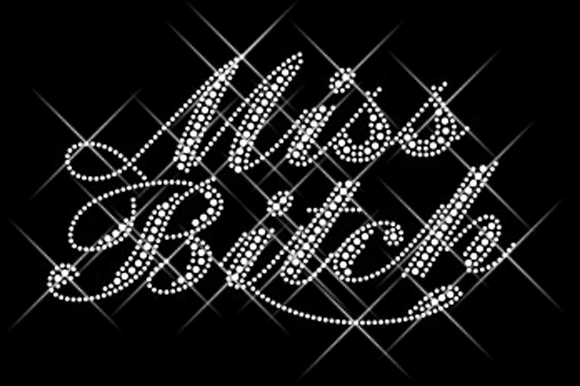 Strassstein Motiv "Miss Bitch" (LX1658)