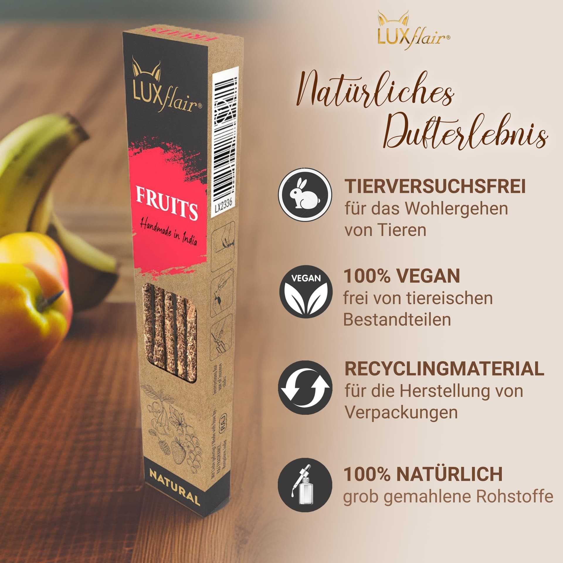 Natural fruit incense sticks - NATURAL FRUITS