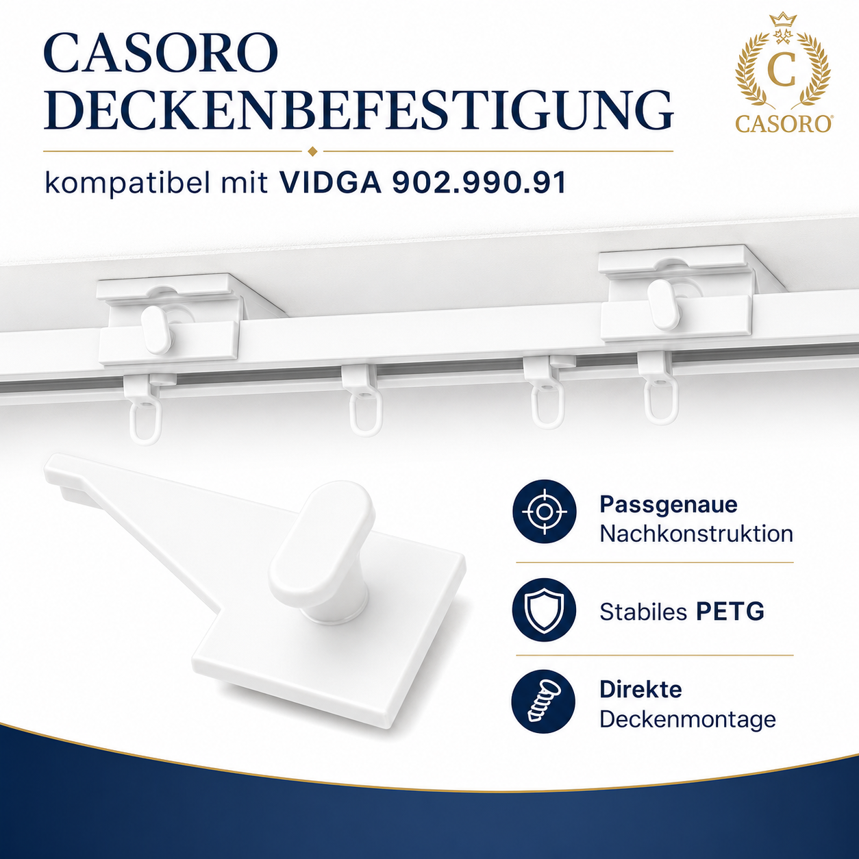 Ceiling mount compatible with VIDGA 902.990.91