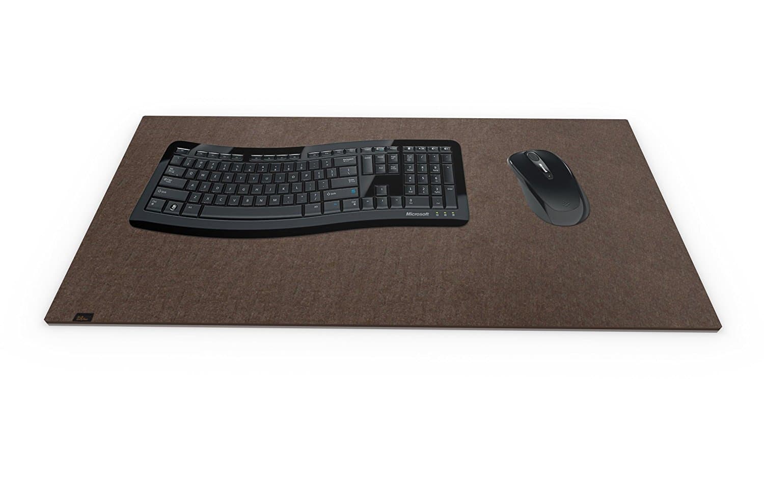 Felt desk mat brown