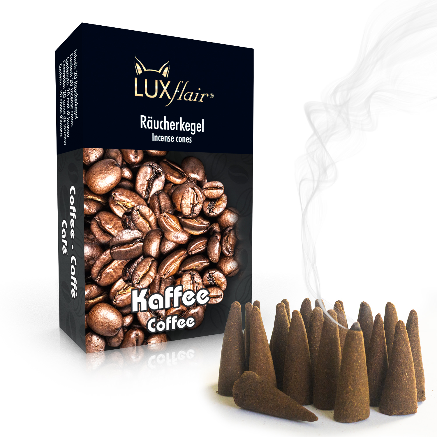 Coffee incense cones - 20 pieces
