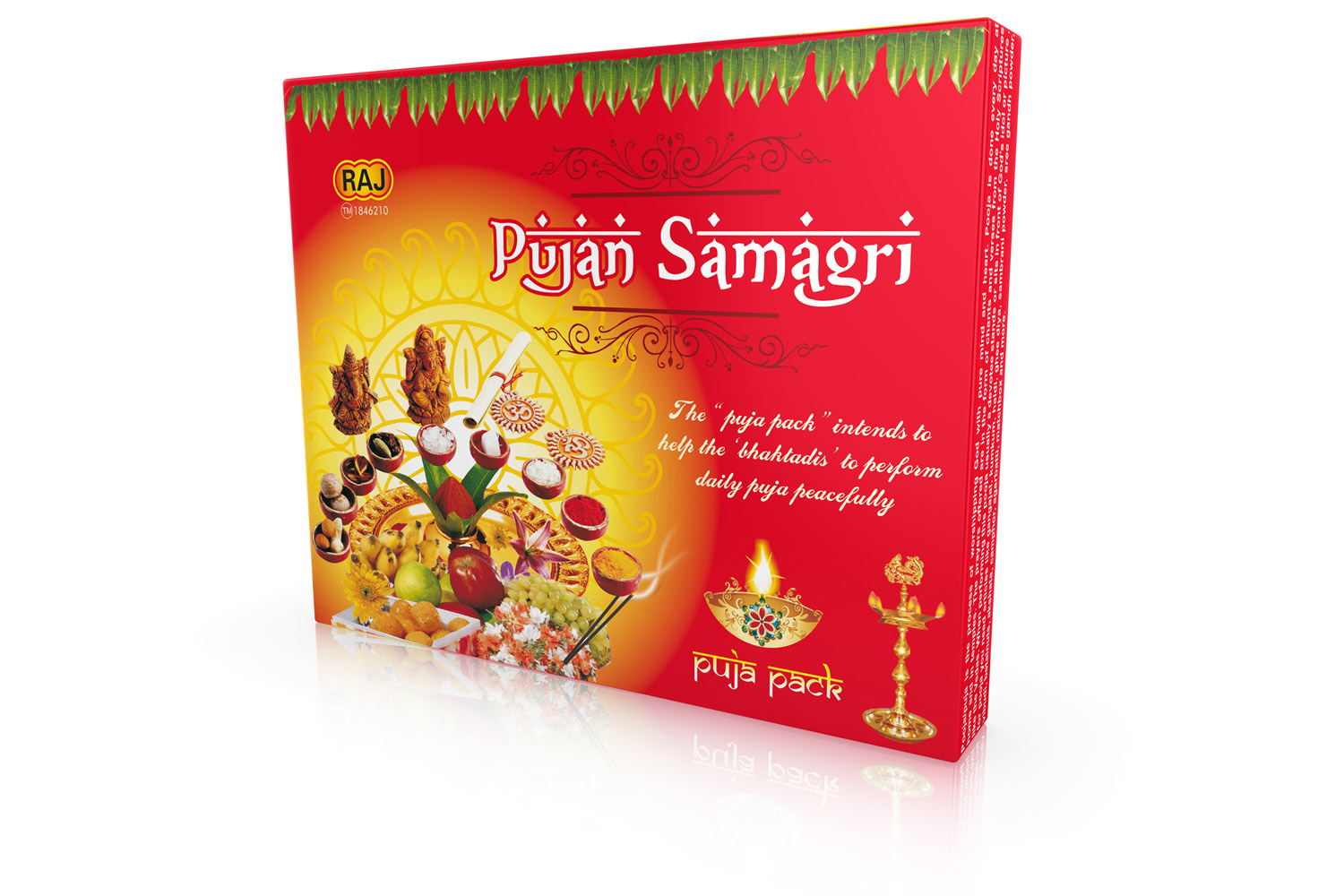 Puja Set / Hinduismus Pooja Kit (LX2079)