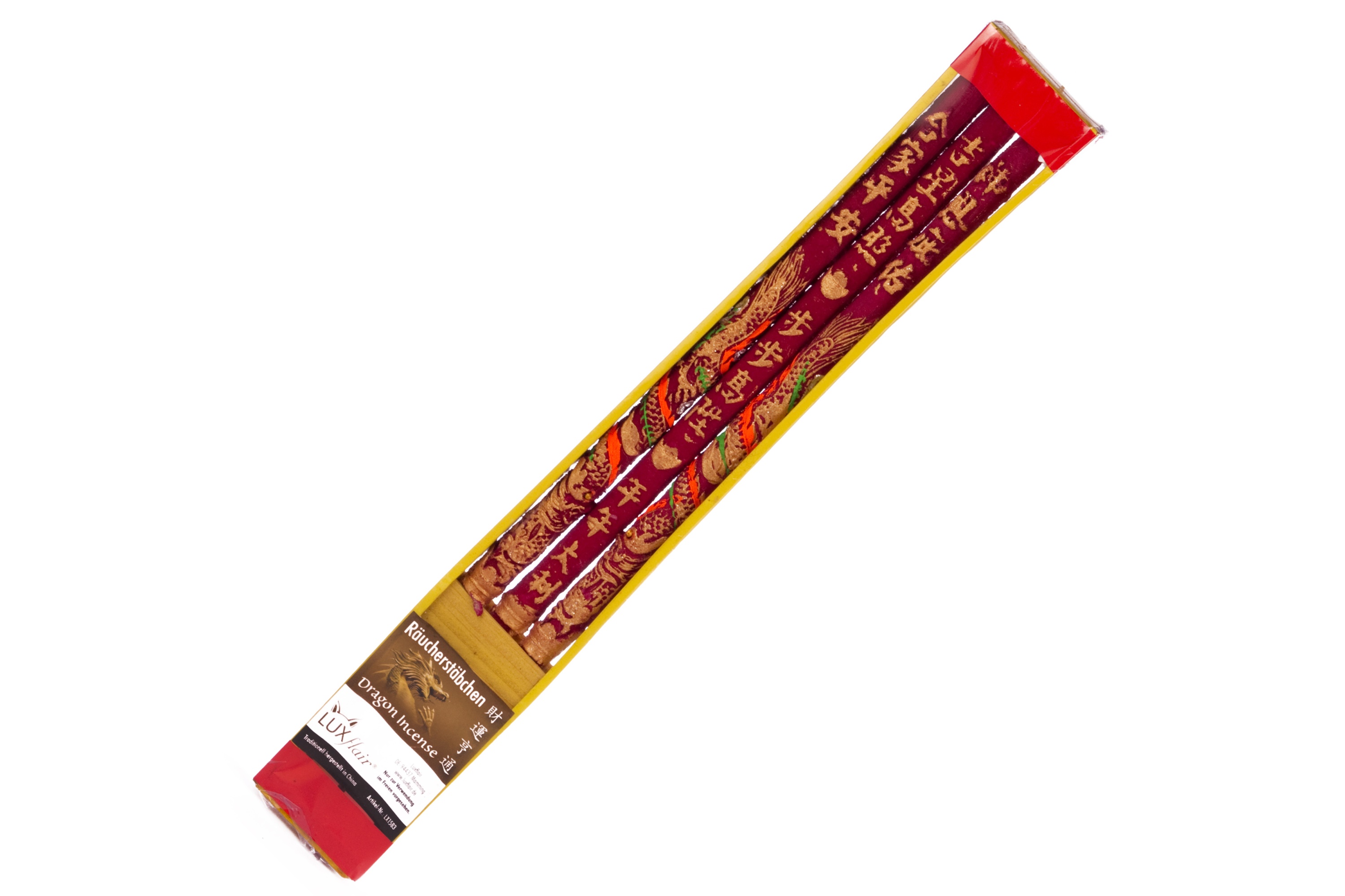3er Set XL Drachen-Räucherstäbchen "Dragon Incense", ca. 40cm Höhe (LX1583)