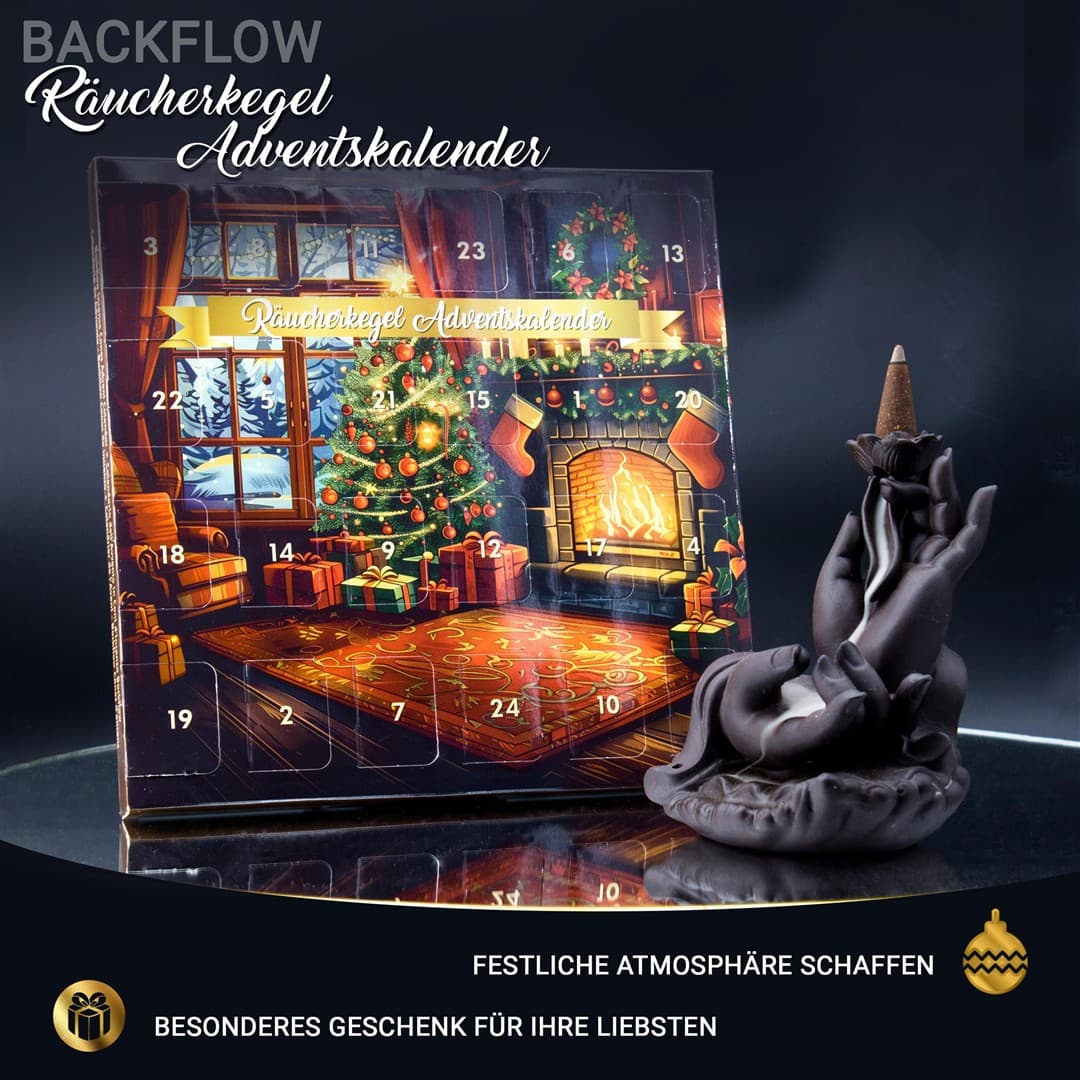 Incense cone advent calendar - Backflow cone