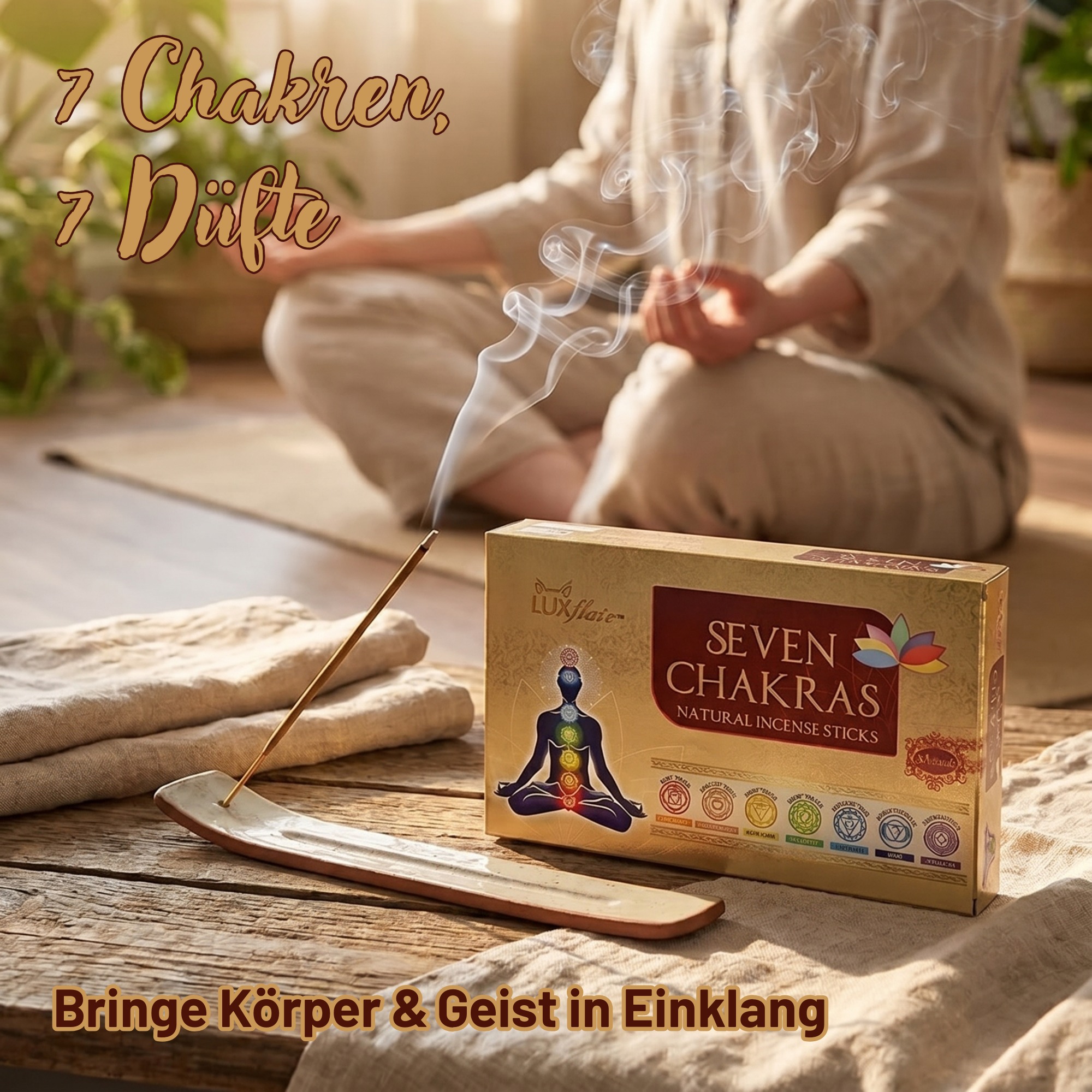 Masala Chakra Incense Stick Set - 7 Chakras