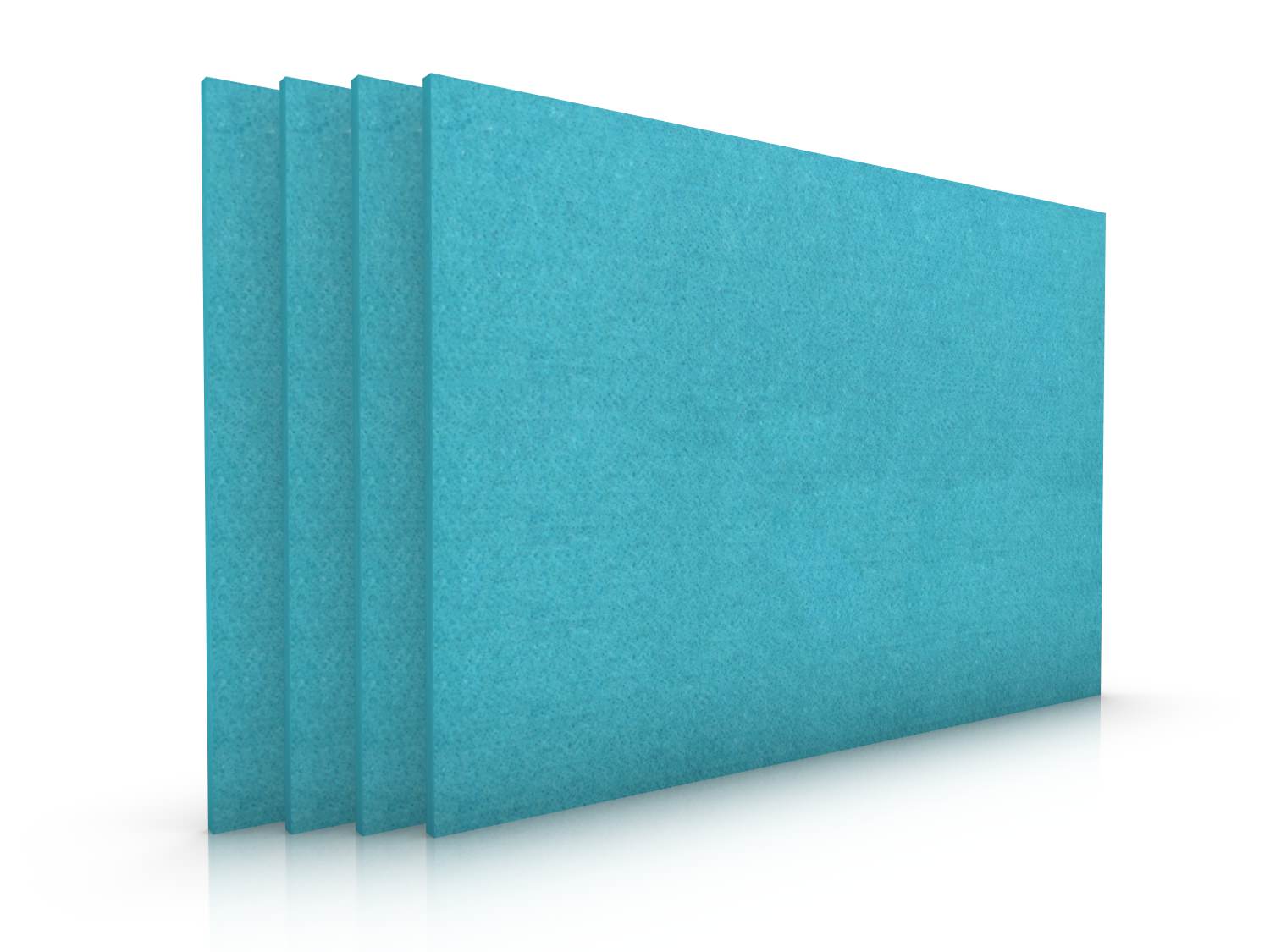 Square felt placemat set of 4 petrol BWARE Square felt placemat set of 4 petrol BWARE