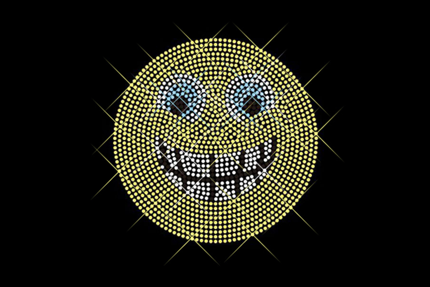 Rhinestone motif "Emoji laughter" Rhinestone motif "Emoji laughter"