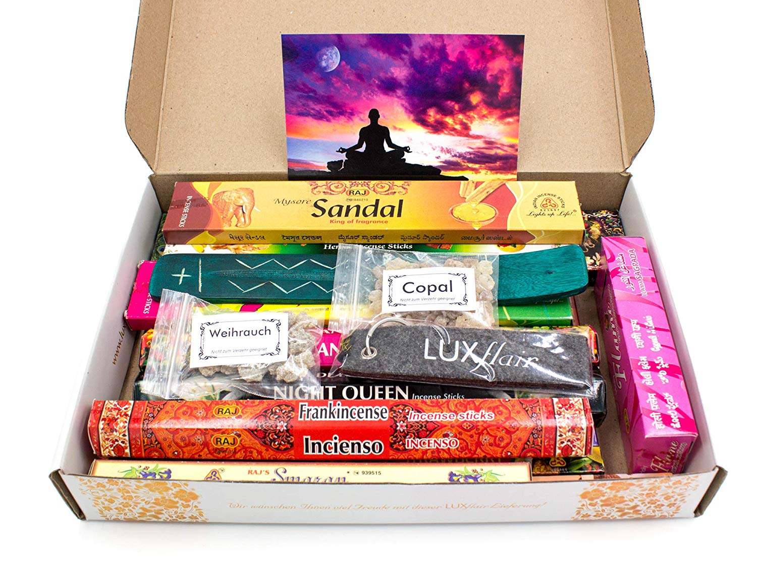 XXL Räucherstäbchen Probierset (183 Teile) zur Meditation und Entspannung (LX1501)