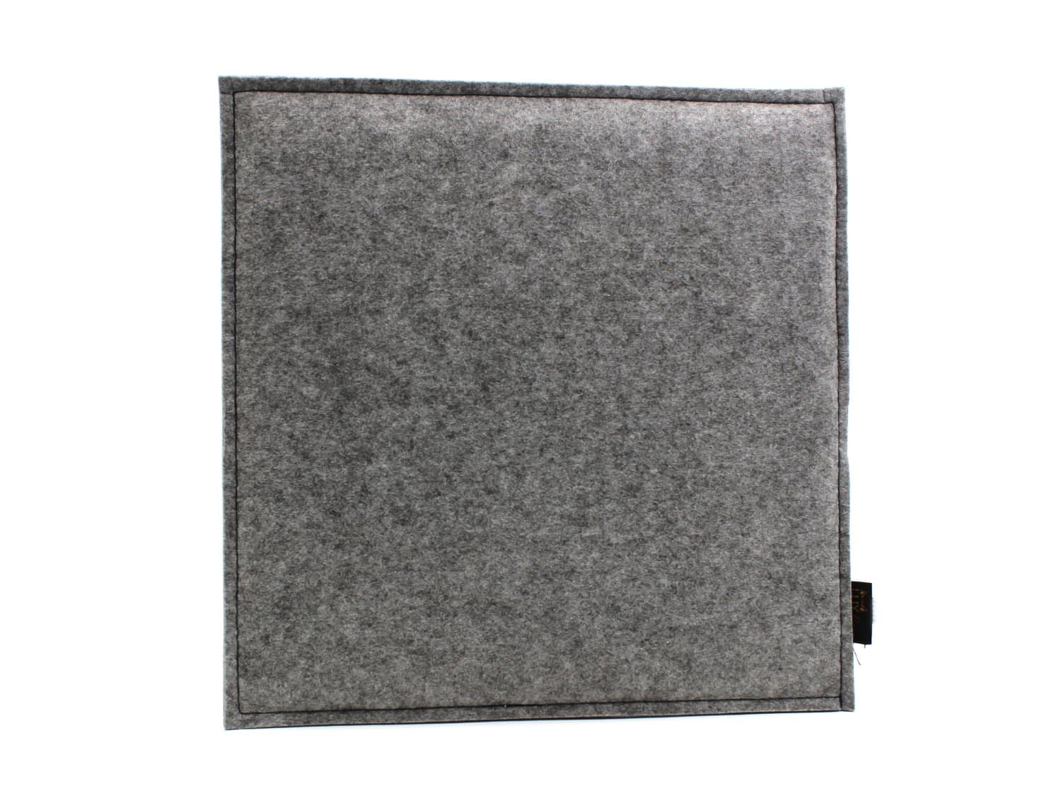 Square felt reversible seat cushion, greyish cream white