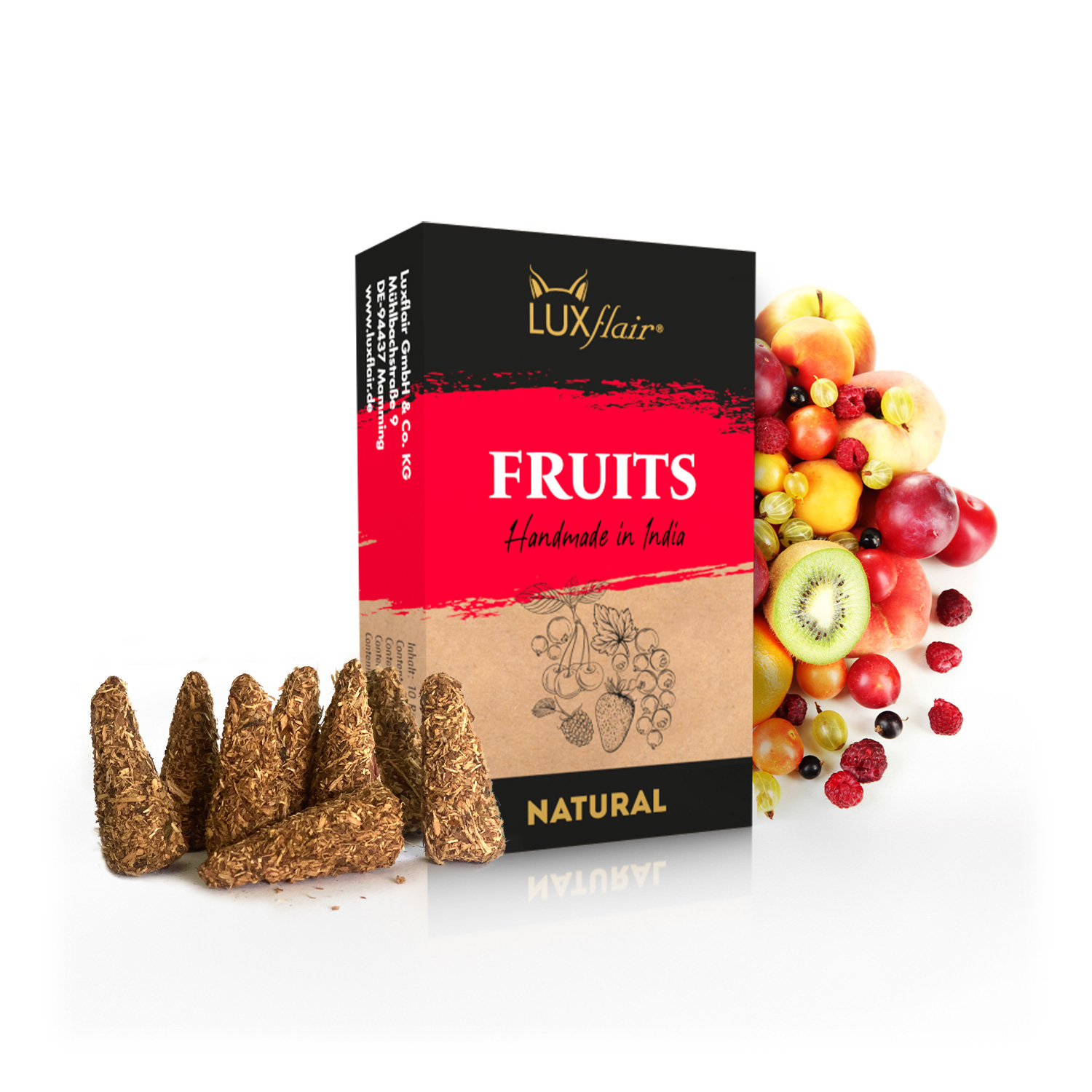 Natürliche Räucherkegel Früchte - NATURAL FRUITS (LX2375)
