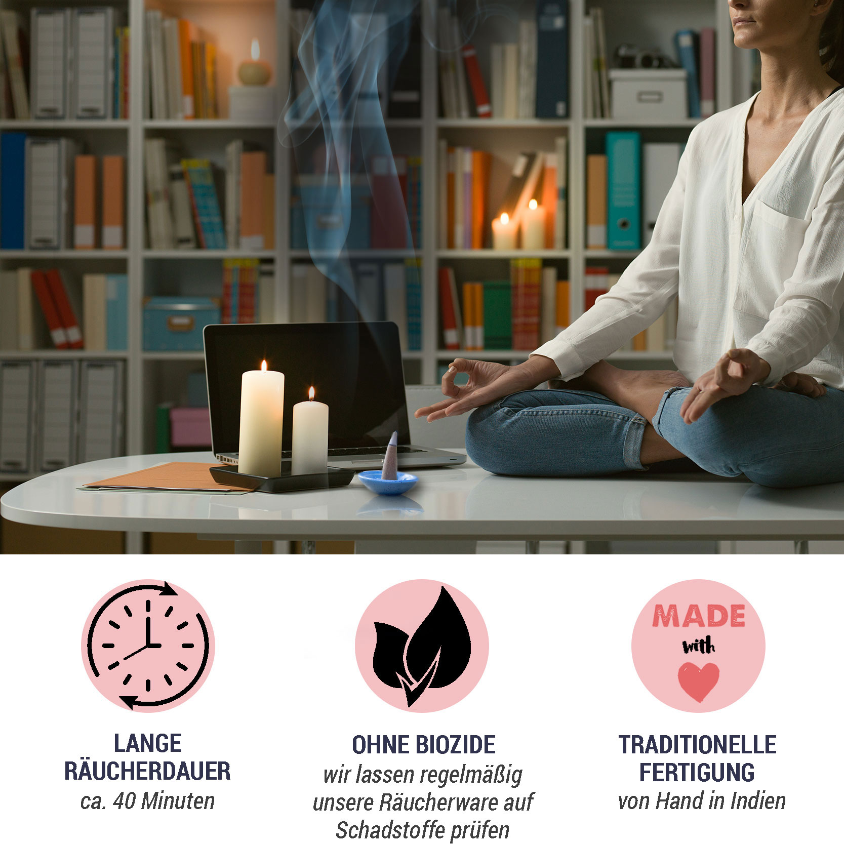 XXL Räucherkegel 25 Stück - Patchouli (LX2311-XXL)