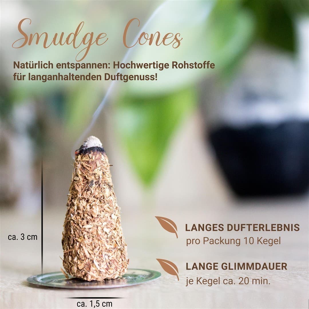 Natural sandalwood incense cones - NATURAL SANDAL Natural palo santo incense cones - NATURAL PALO SANTO