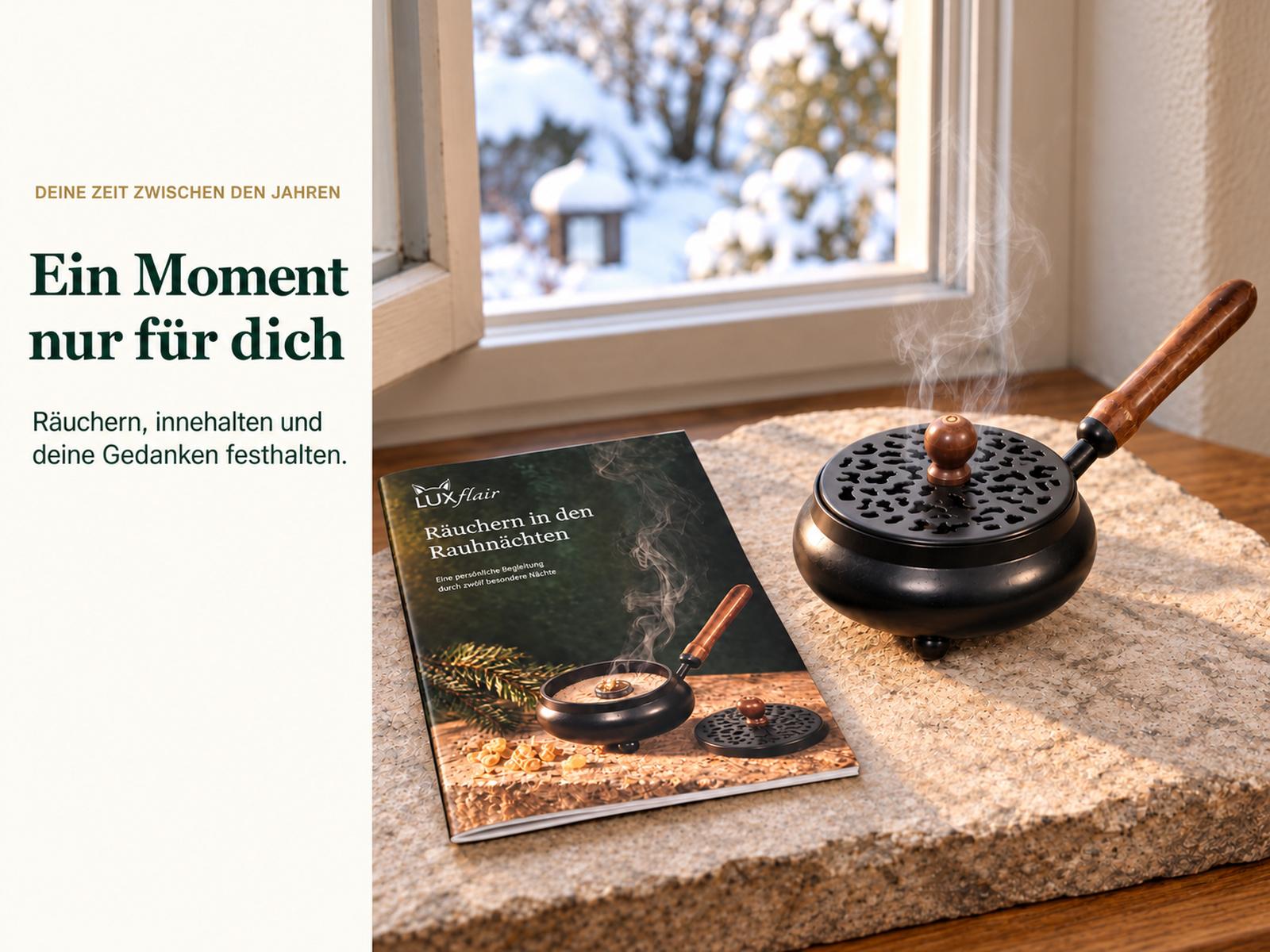 Rauhnacht Incense Set Complete Set incl. Charcoal and Incense Pan
