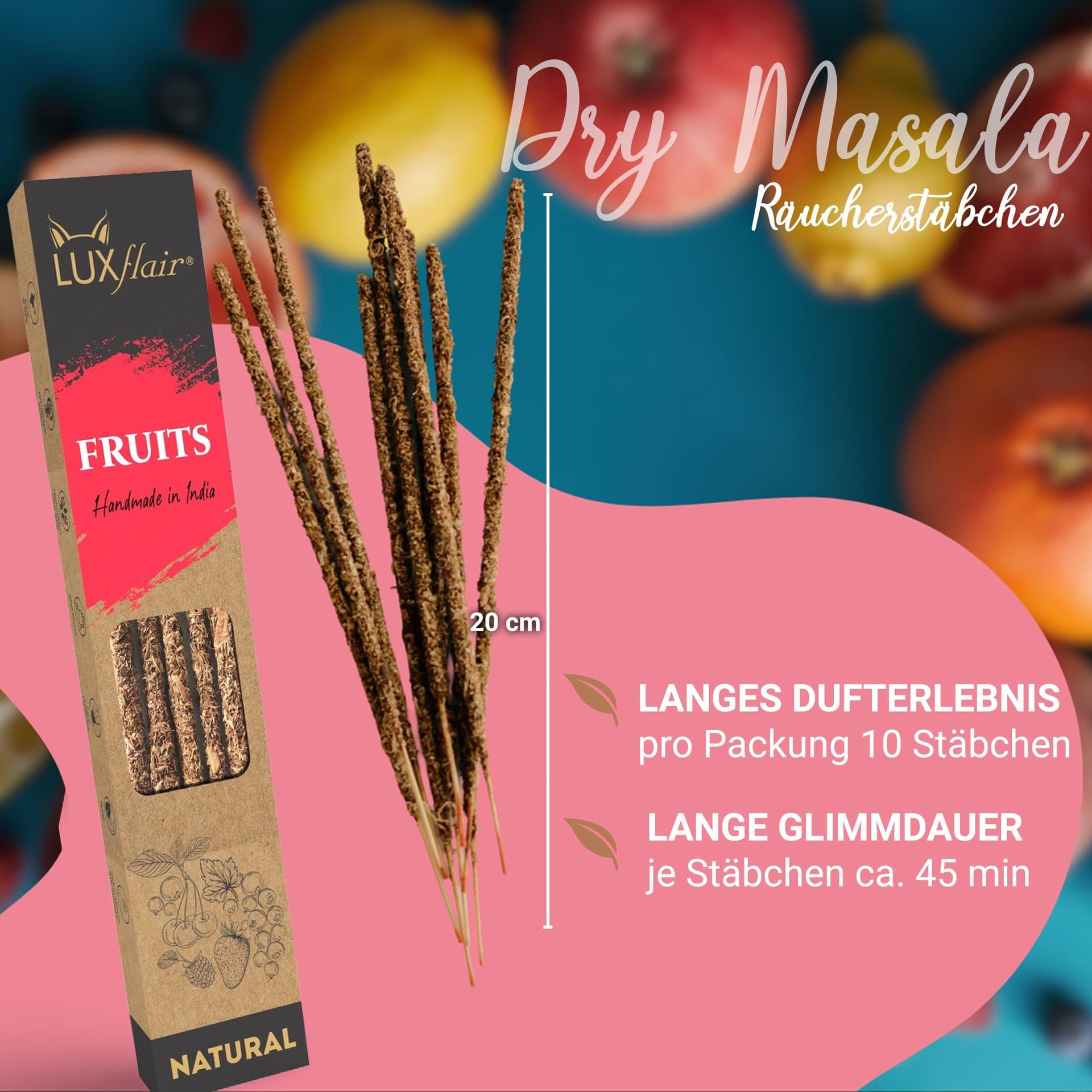Natural fruit incense sticks - NATURAL FRUITS