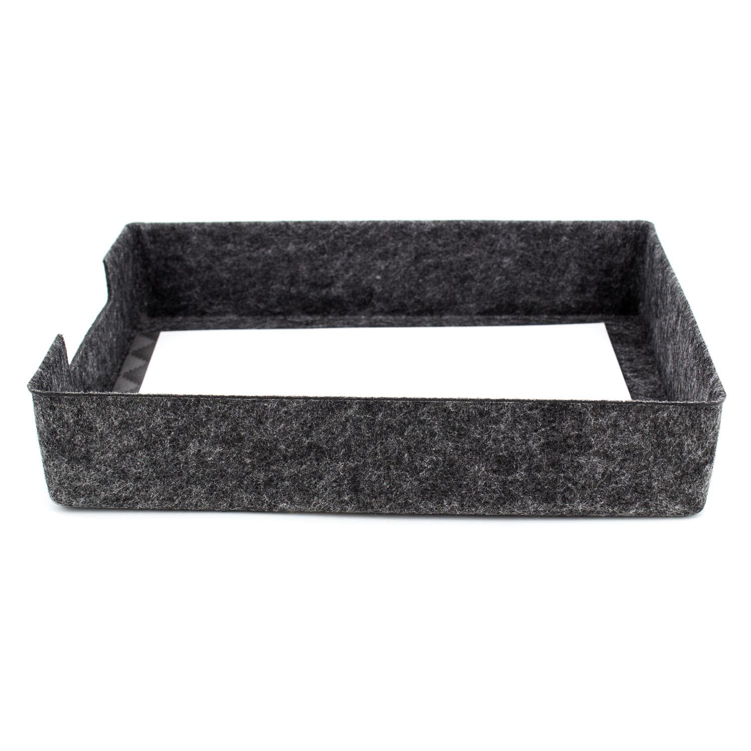 Felt document tray dark gray