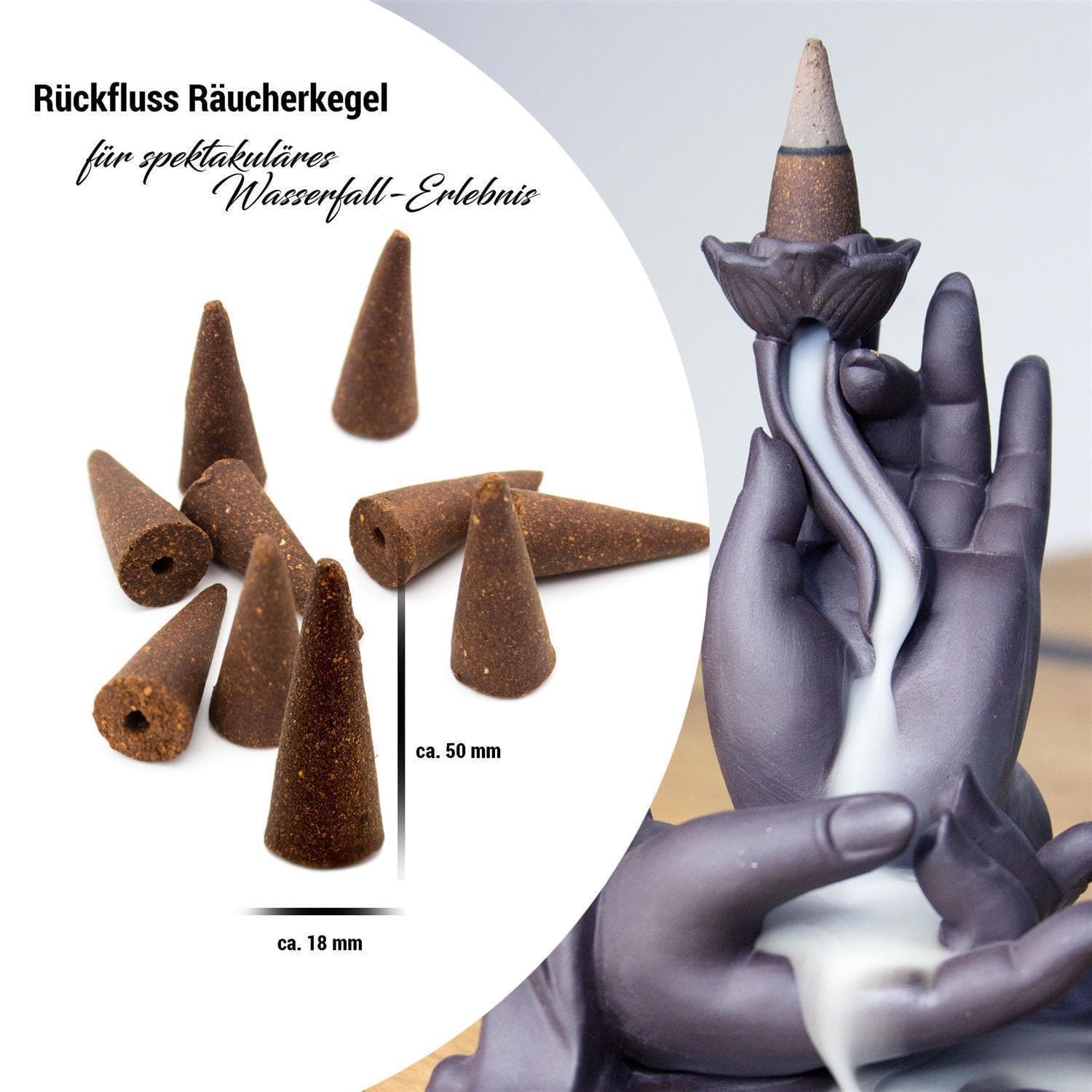 XXL Backflow/Rückfluss Räucherkegel 25 Stück - Patchouli (LX2311-RF) XXL Backflow/Rückfluss Räucherkegel 25 Stück - Patchouli (LX2311-RF)