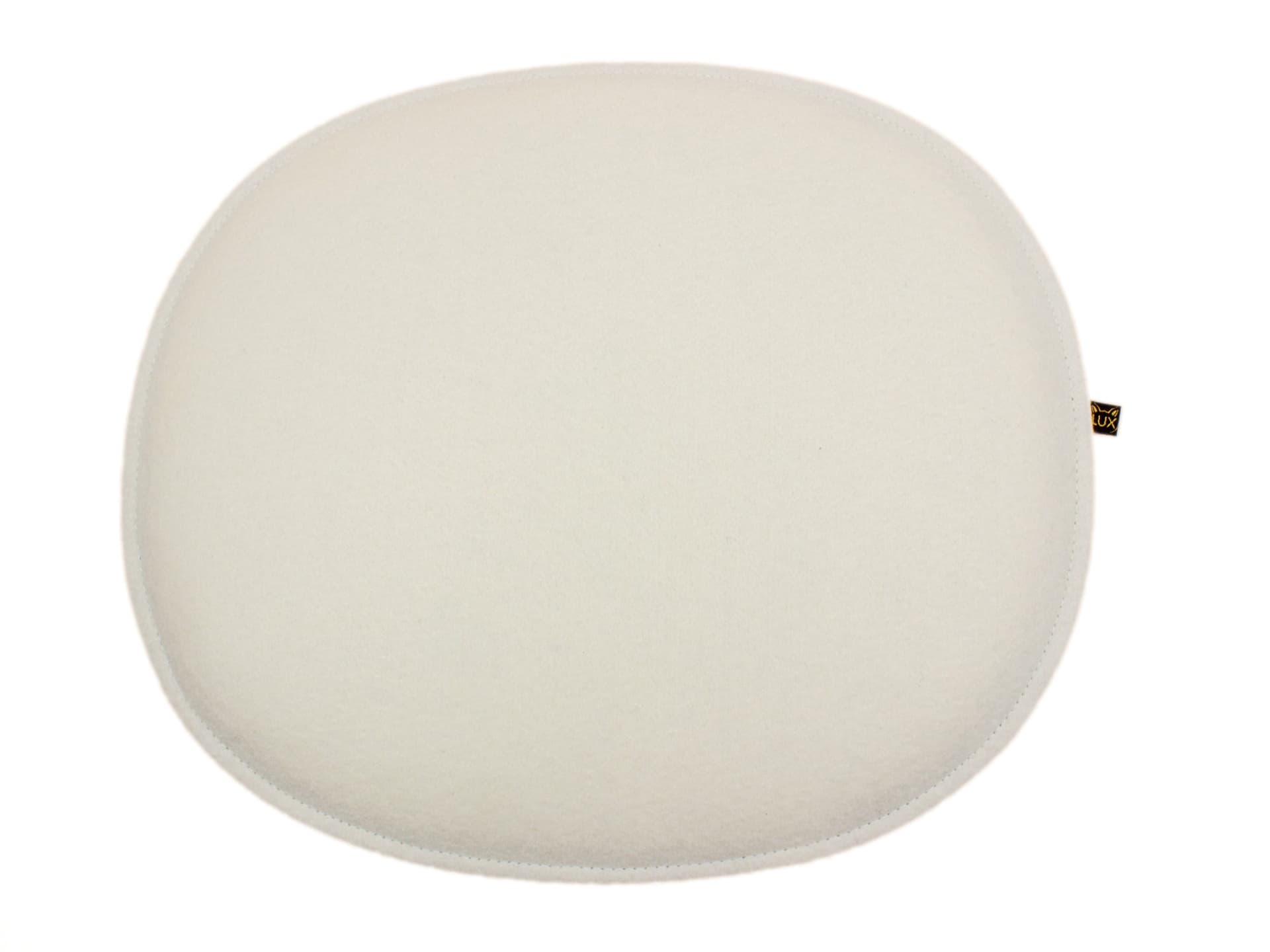 Felt seat cushion oval for Eames in cream-white and graumelated