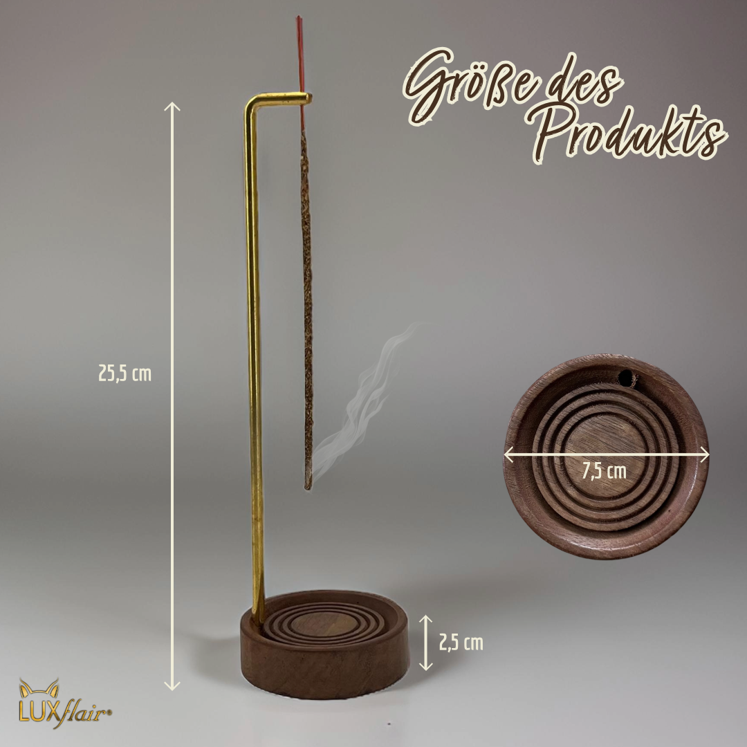 Hanging metal incense holder