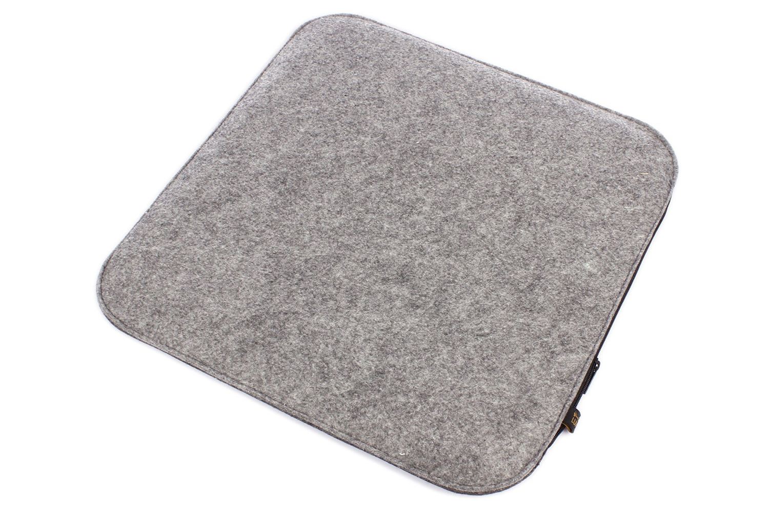Felt seat cushion 2 coloured to turn in cobalt blue and grey mottled