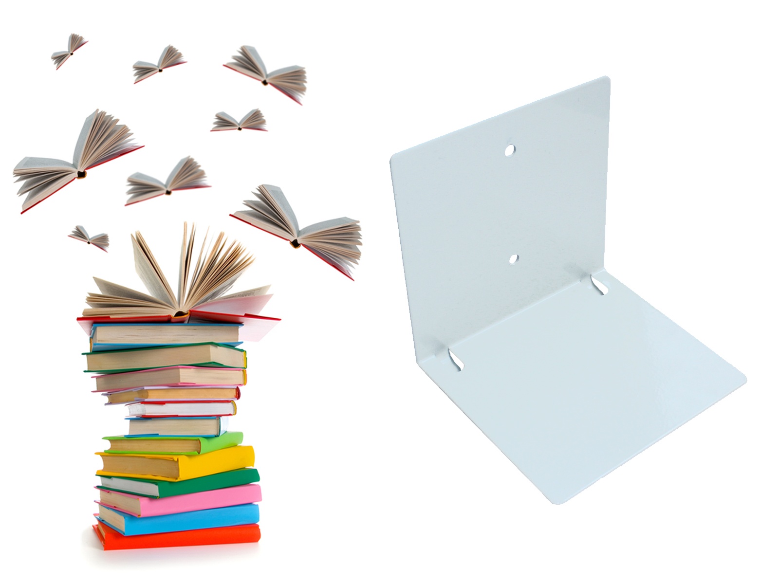 Schwebende Bücher: unsichtbares Regal (LX1457)