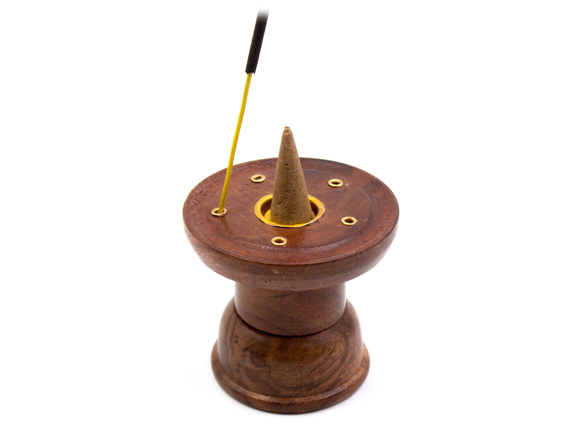 Sheesham wood incense sticks and cone holder